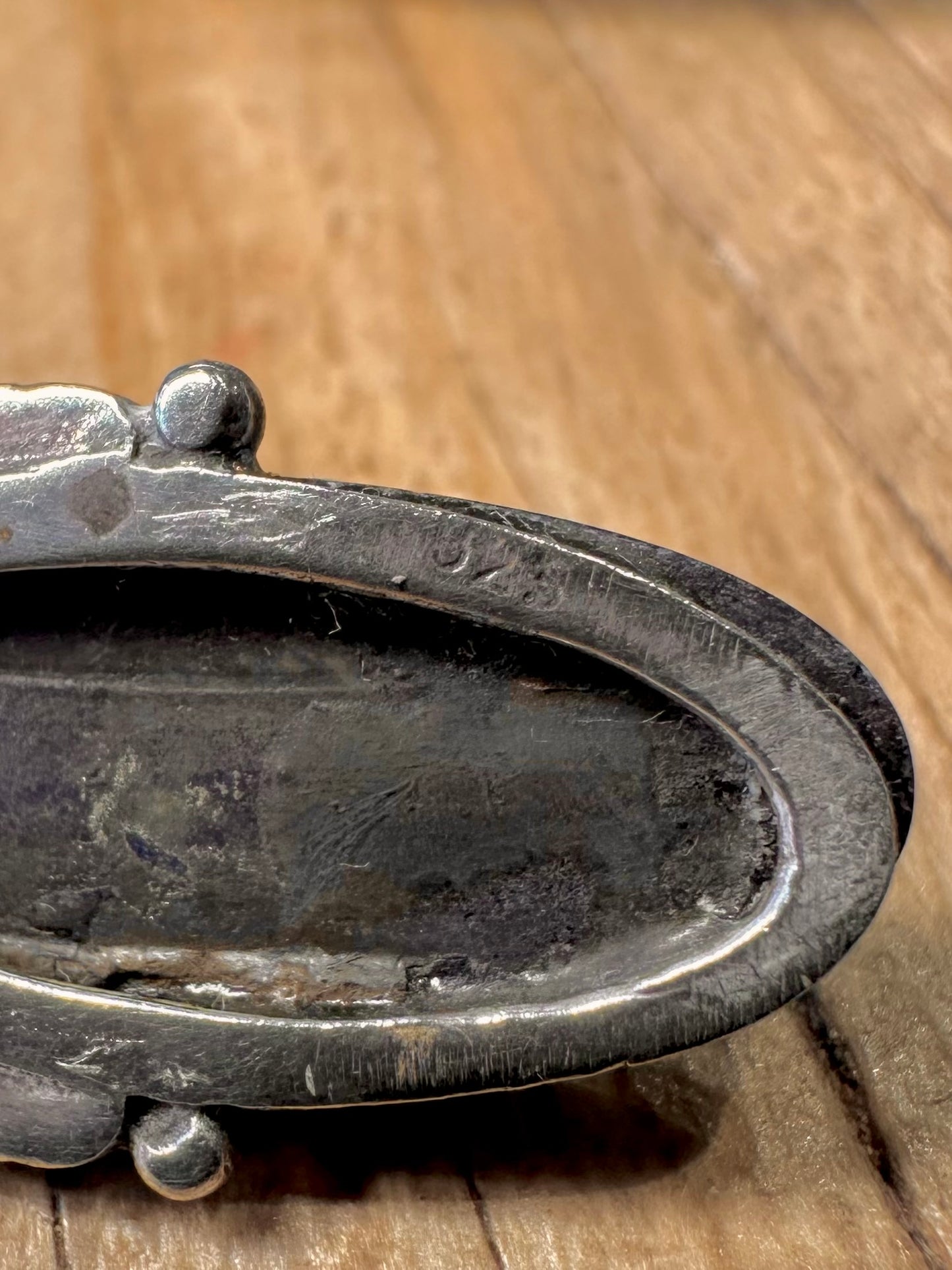 Vintage Lapis Ornate Lapis 925 Sterling Silver Earrings