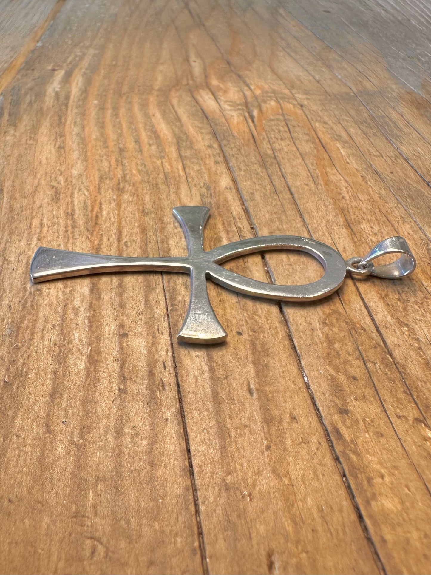 Großer Ankh Mexiko 925 Sterling Silber Anhänger