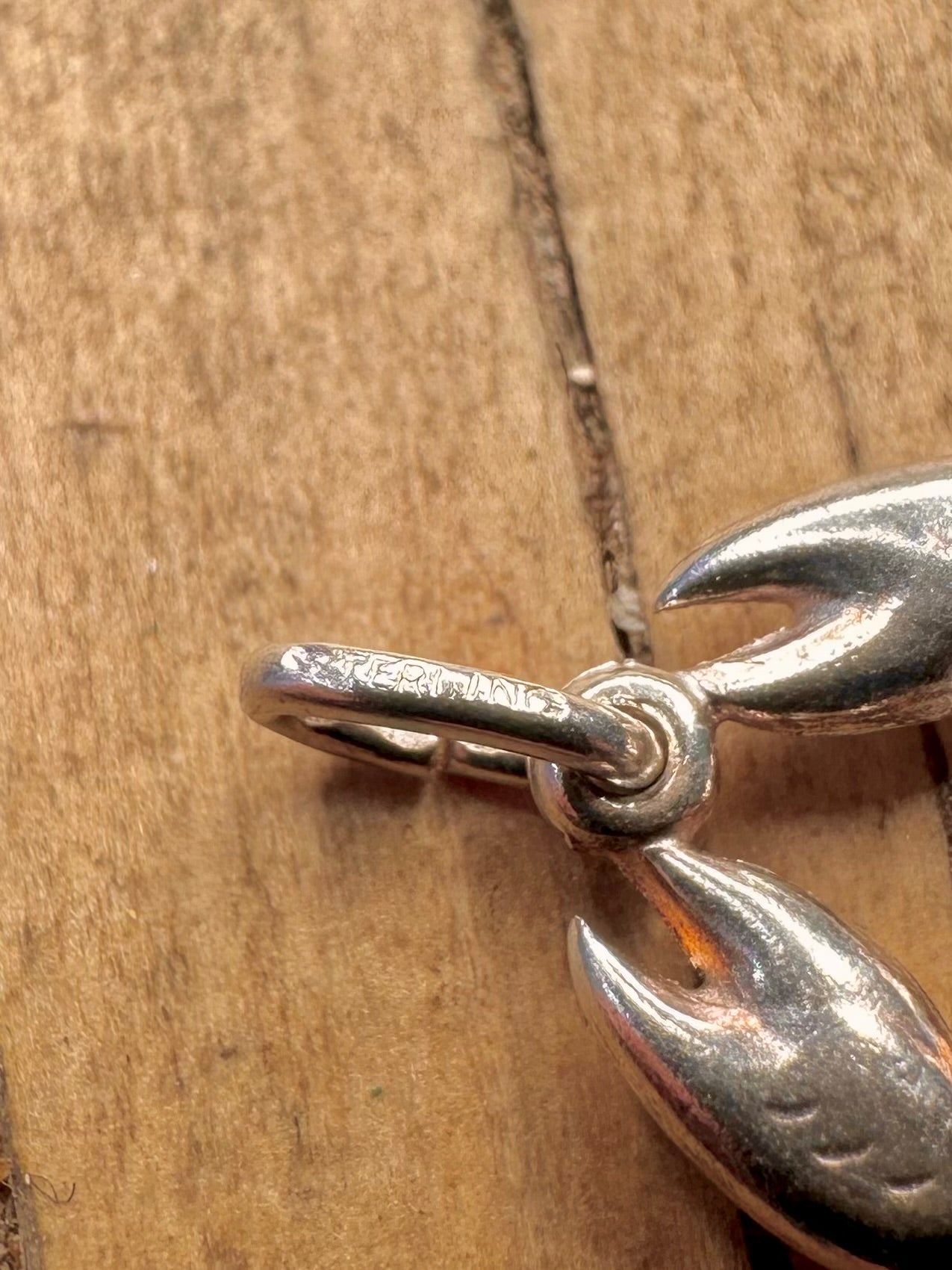 Lobster 925 Sterling Silver Charm Pendant