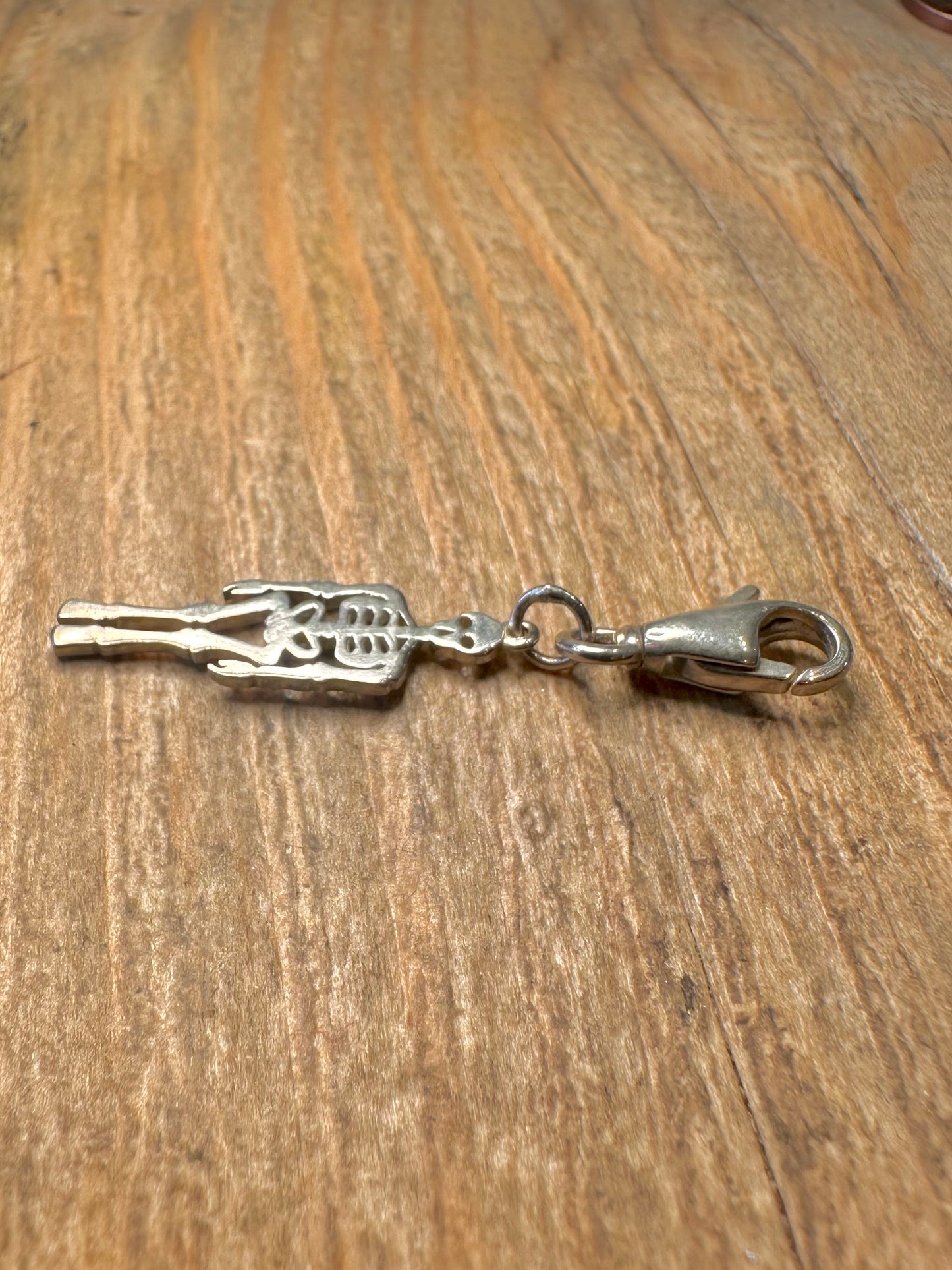 Vintage Skeleton with Clasp 925 Sterling Silver Pendant