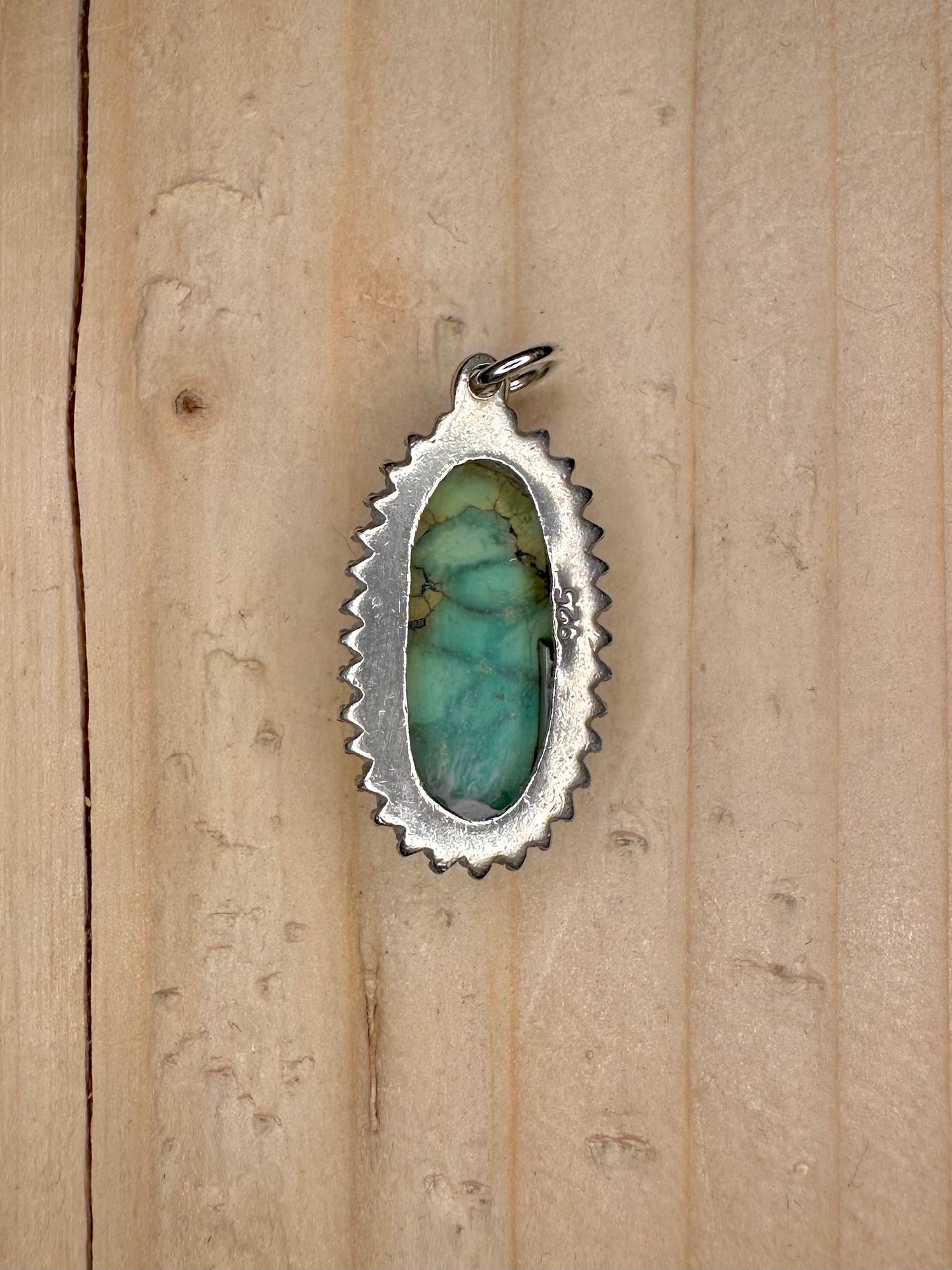 Turquoise Oval 925 Sterling Silver Pendant