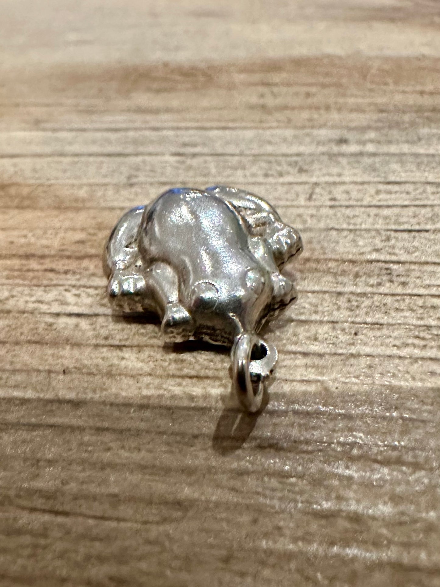 Abstract Frog 925 Silver Charm Pendant