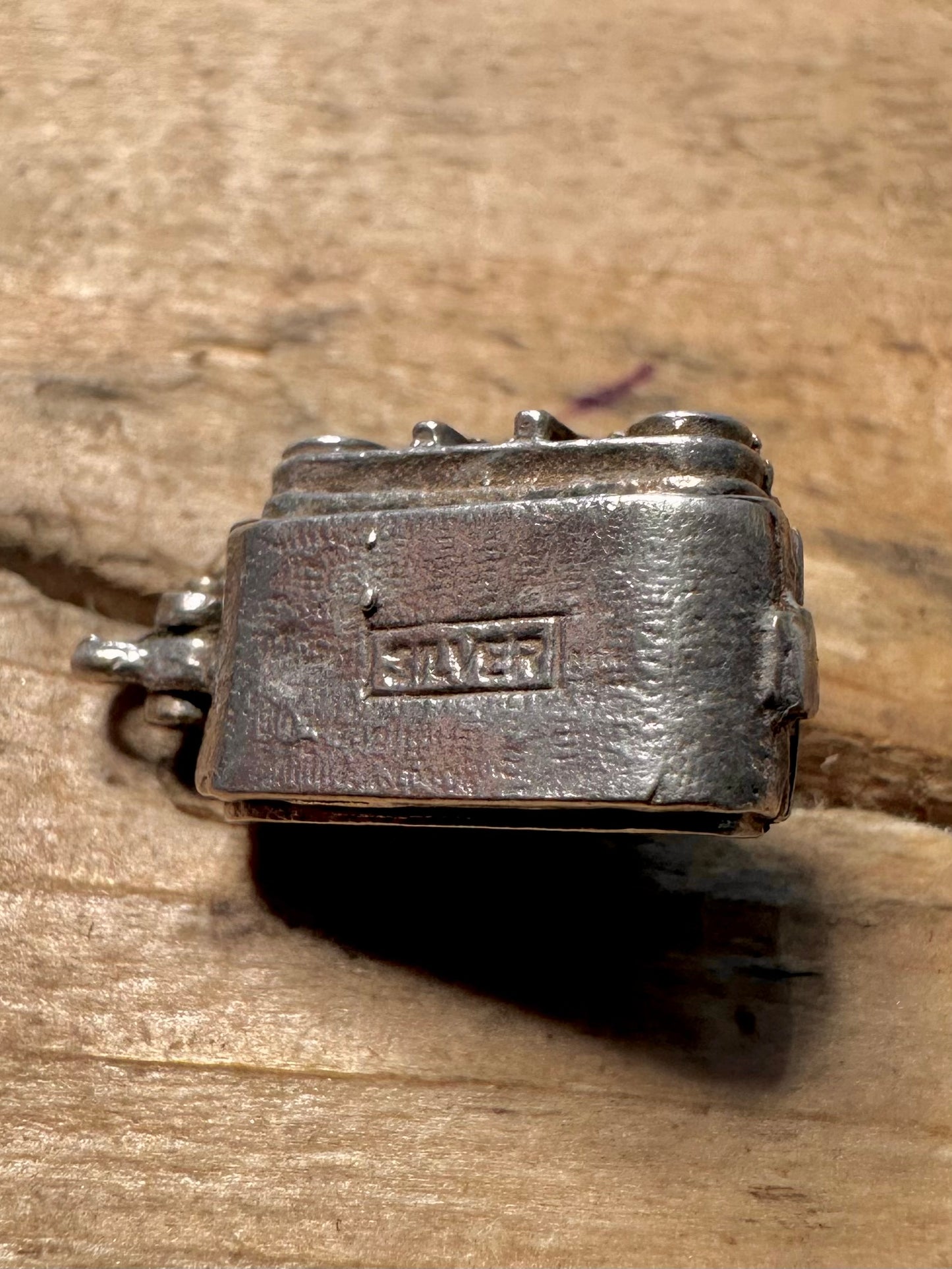 Vintage Articulated Camera 925 Silver Pendant