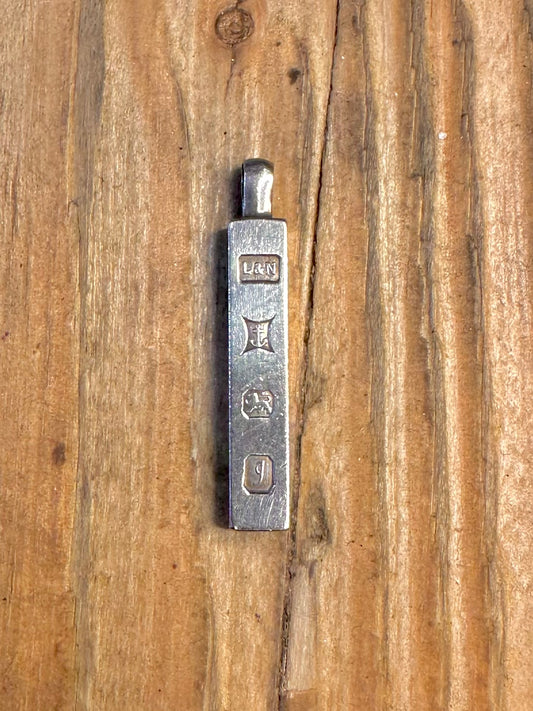 Ingot 1983 Maker L&N Birmingham 925 Sterling Silver Pendant