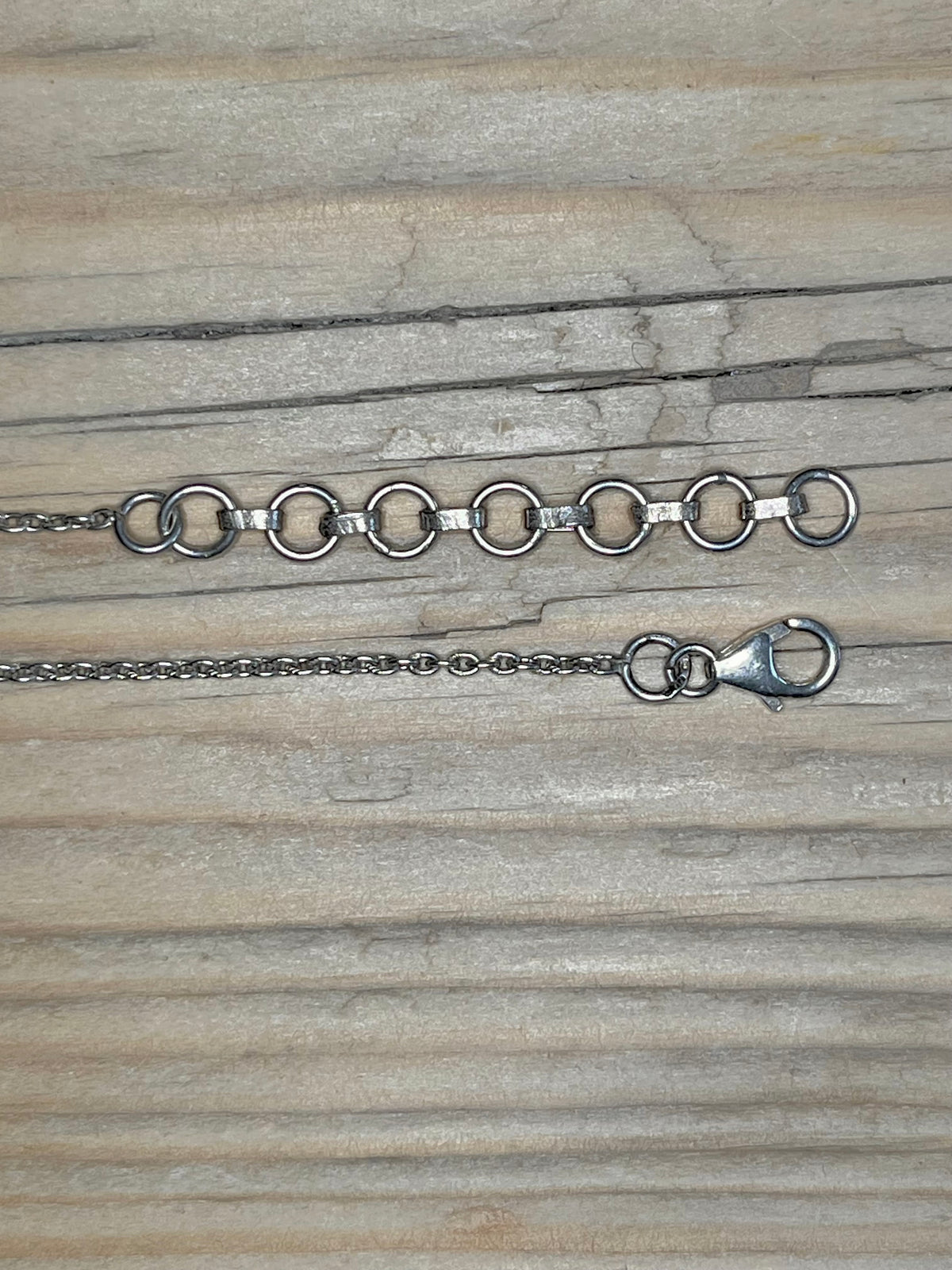 Garnet Ornate 925 Sterling Silver 16.75 - 18.75 inch Necklace