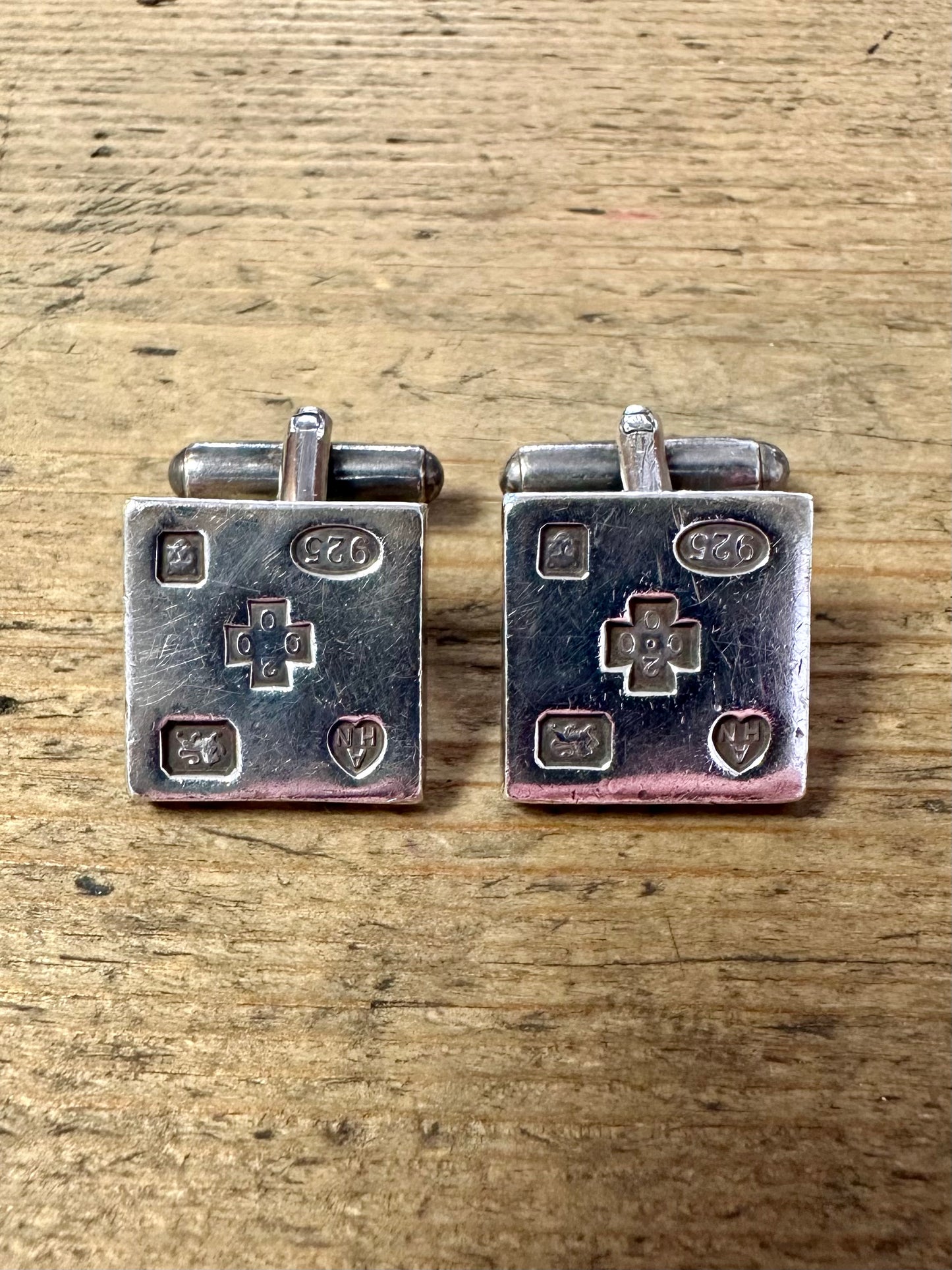 Square 2000 London Cuff Links 925 Silver Collectable