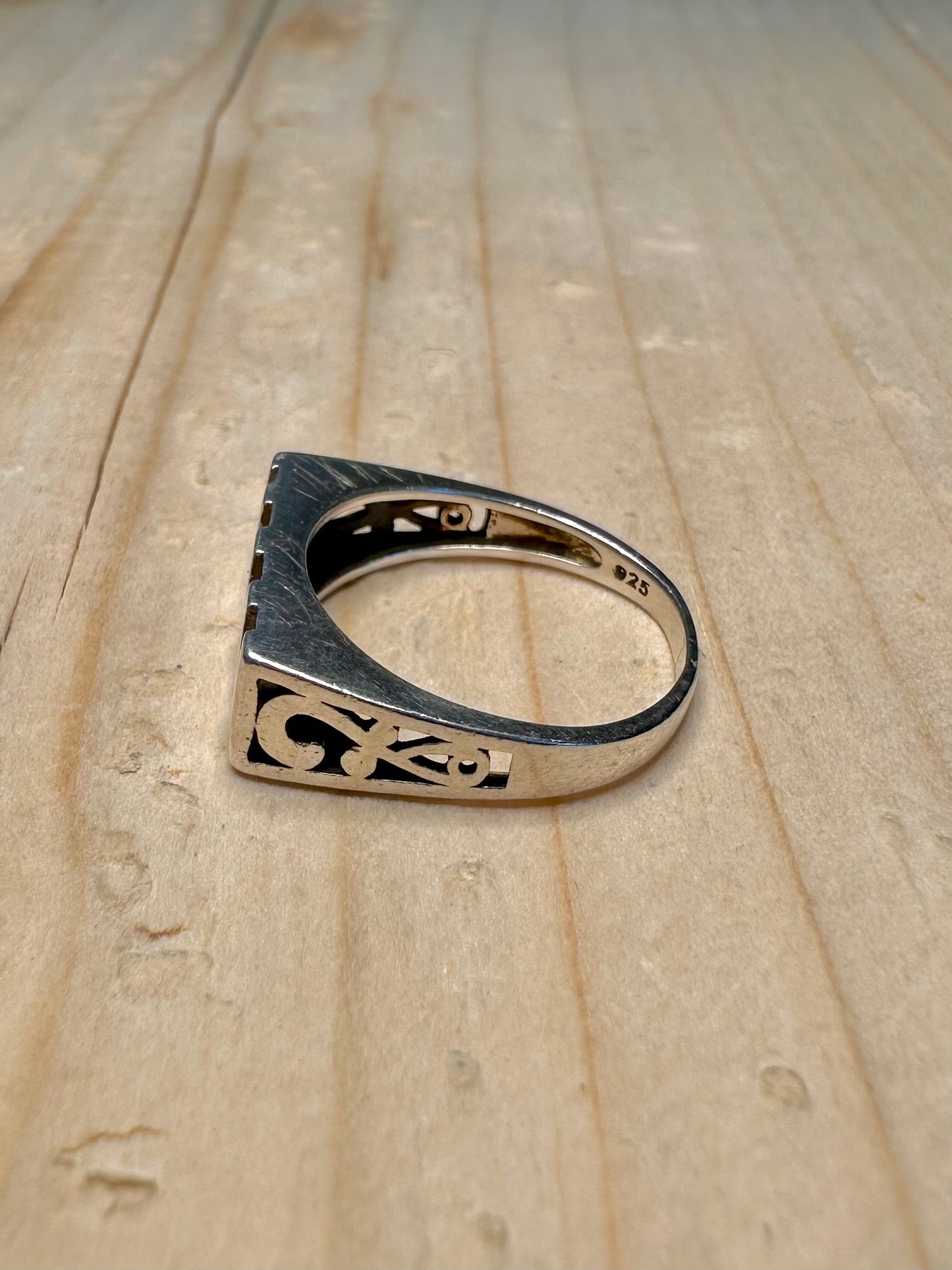Nan Signet 925 Sterling Silver Size K Ring