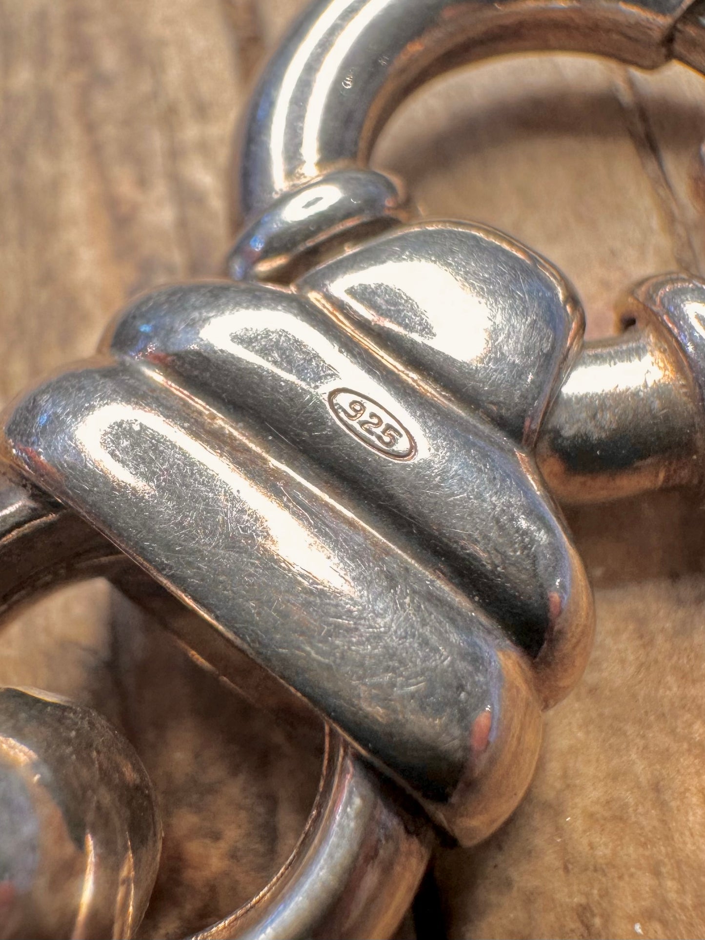 Chunky Belcher Chain Large Clasp 925 Sterling Silver 19.5 inch Necklace