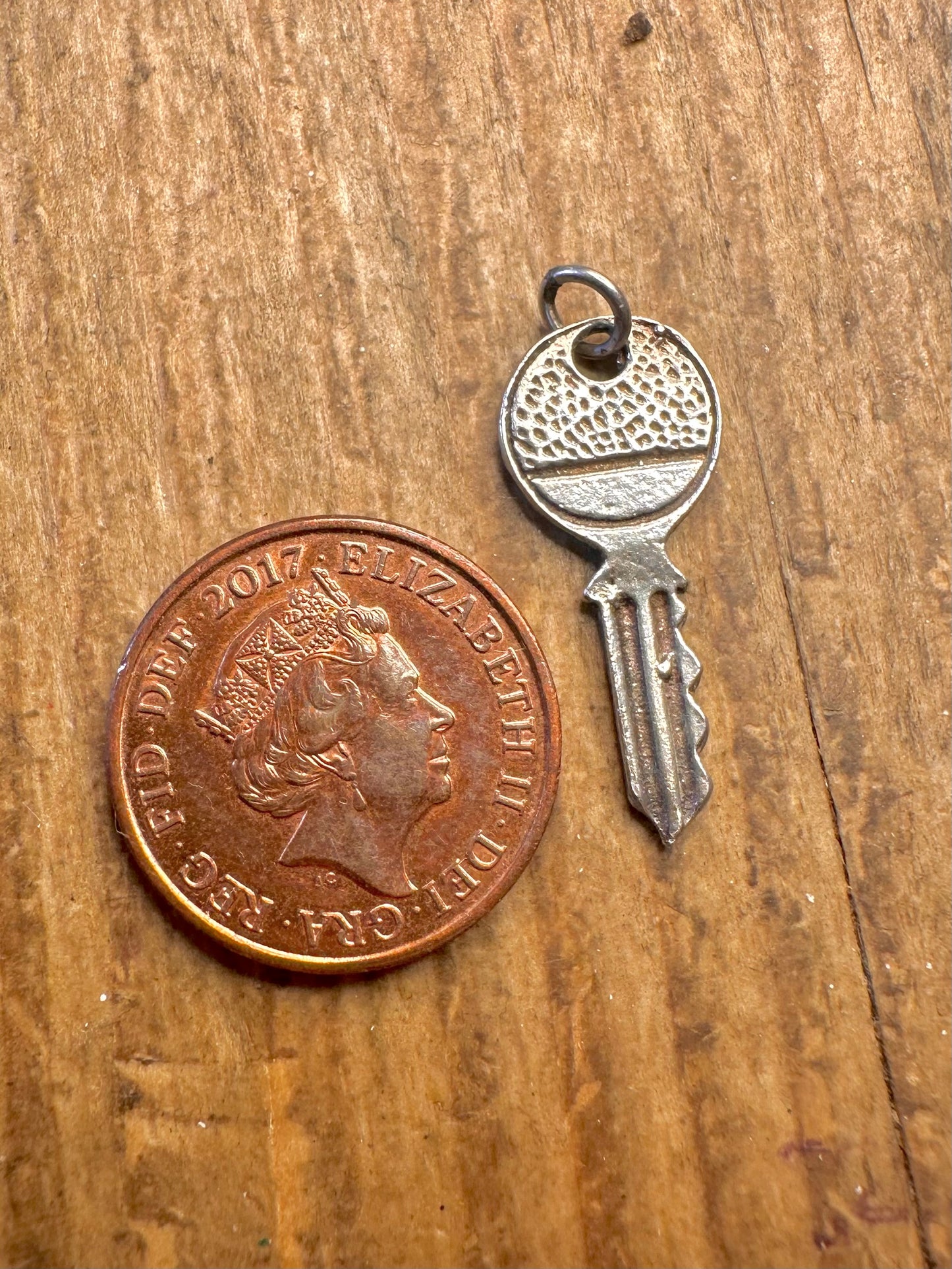 Yale Key 925 Sterling Silver Charm Pendant
