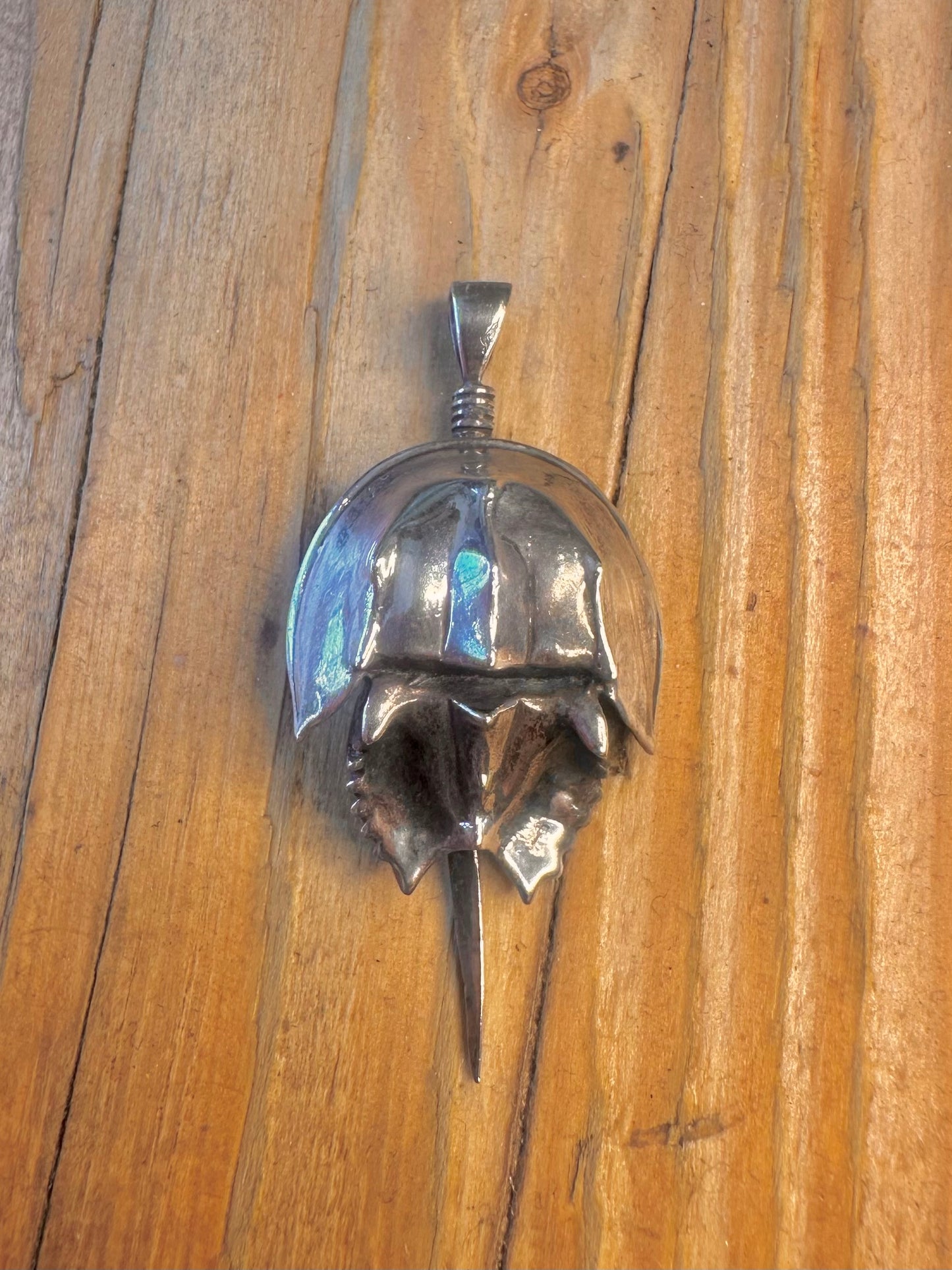 Horseshoe Crab 925 Sterling Silver Pendant