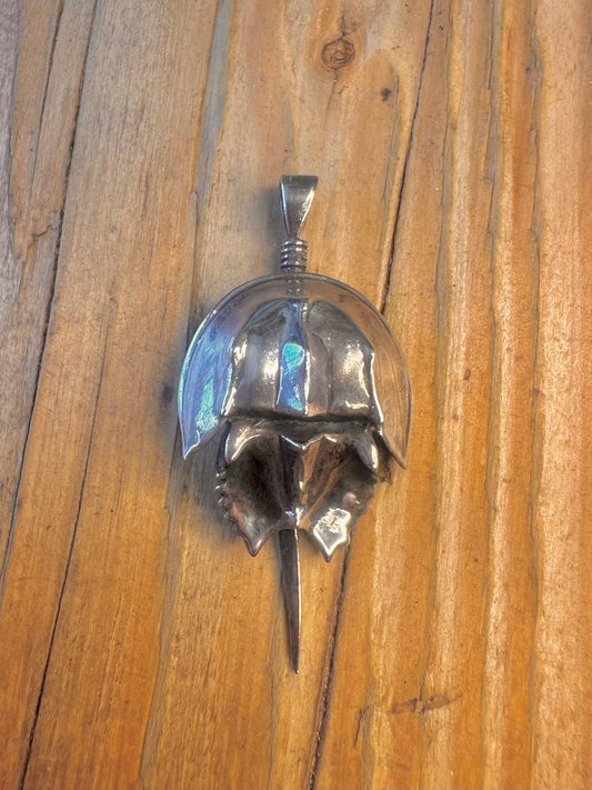Horseshoe Crab 925 Sterling Silver Pendant
