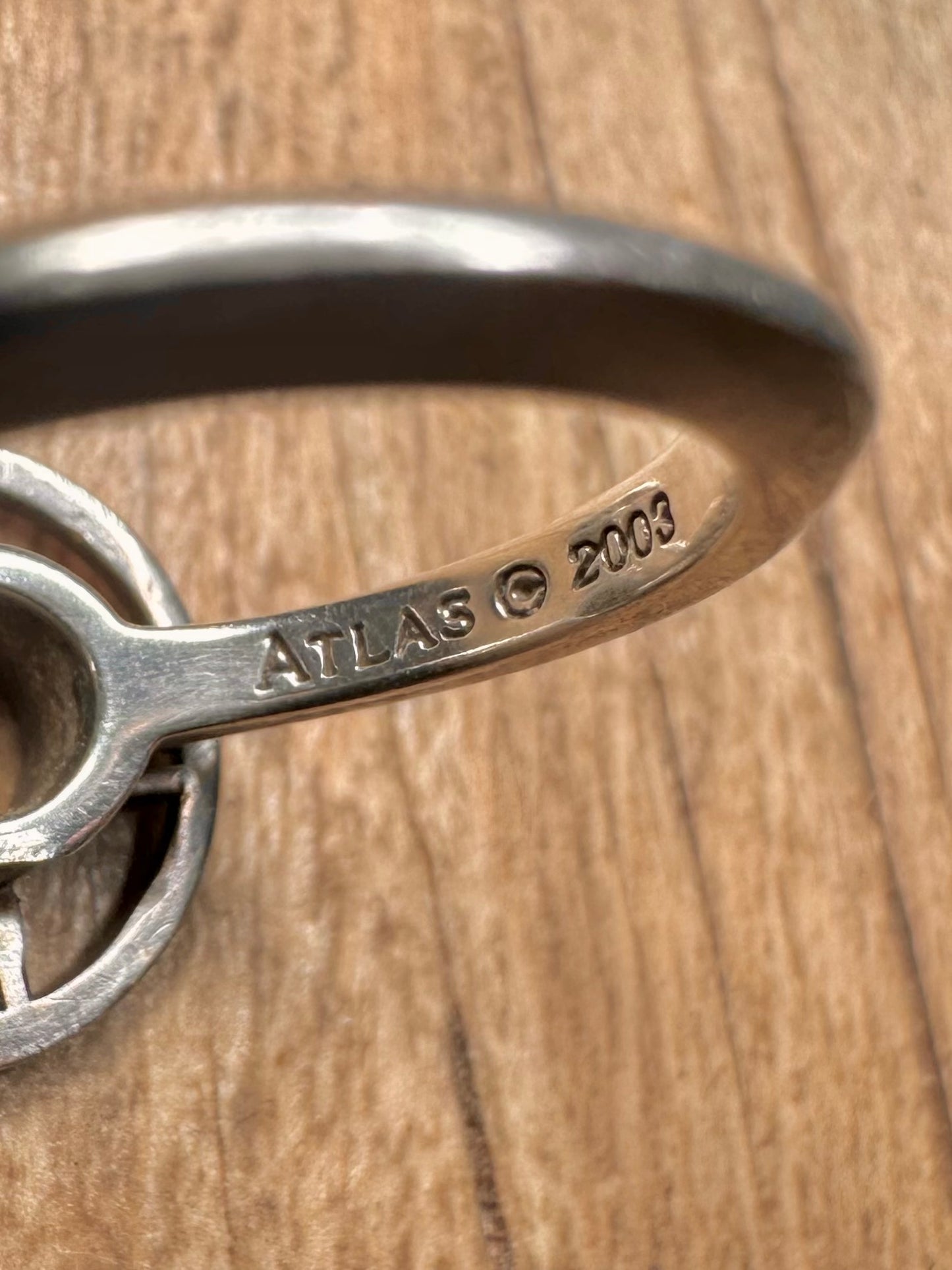 Tiffany & Co Atlas 2003 925 Sterling Silver Size L1/2 Ring