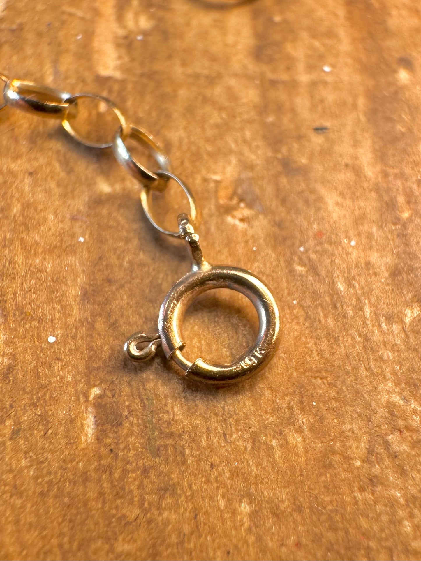 9ct Gold 1987 Oval Chain 18 inch Necklace