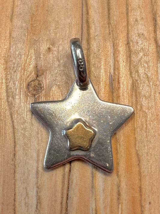 Links of London 2005 Star Gold and 925 Sterling Silver Pendant