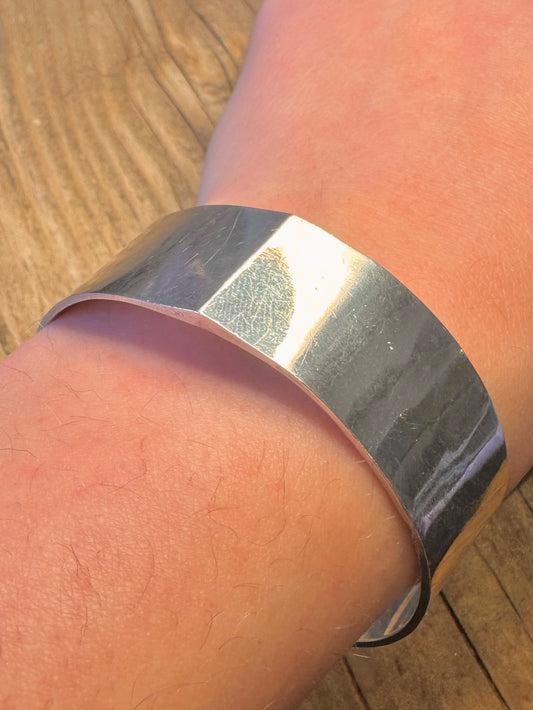 Bengt Liljedahl Sweden 1976 Cuff 925 Sterling Silver Bangle