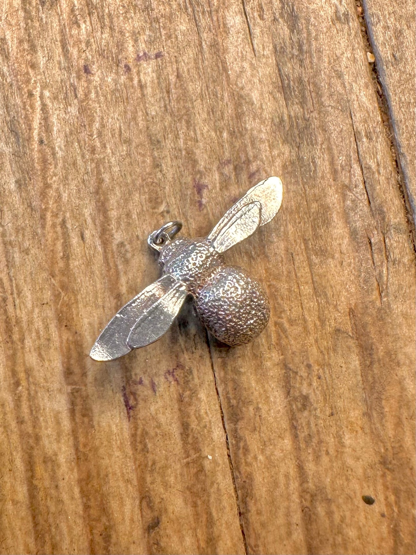 Bienen-Anhänger aus massivem 925er Sterlingsilber