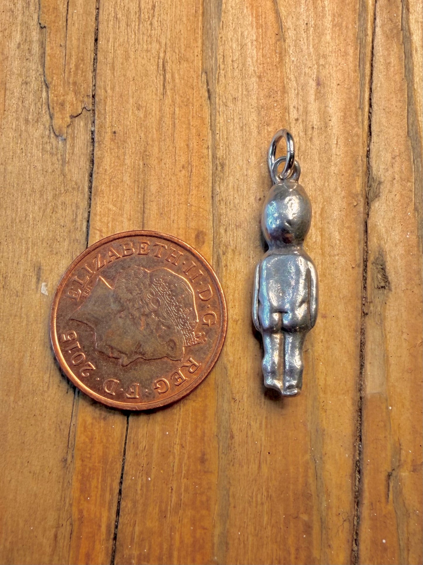 Fumsup Baby Doll Figure Good Luck 925 Sterling Silver Pendant