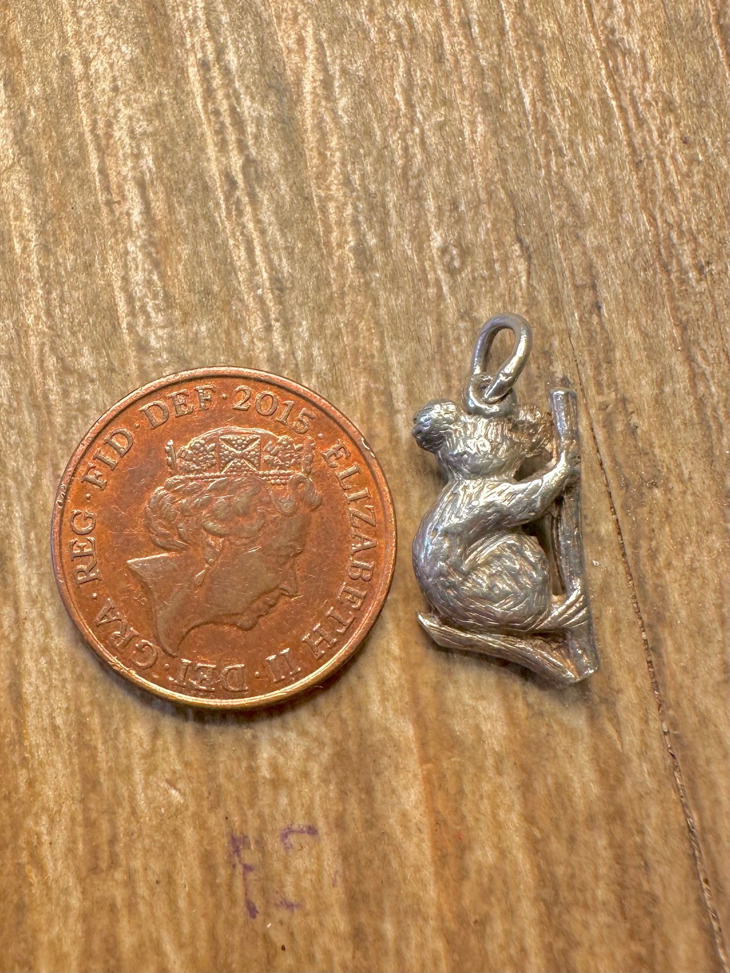 Vintage Koala 925 Sterling Silver Charm Pendant