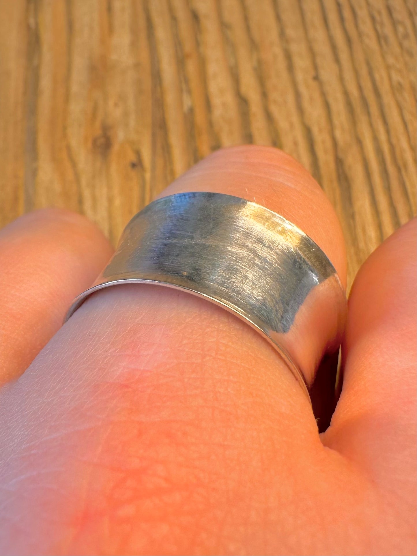 Wide Band 925 Sterling Silver Size X Ring