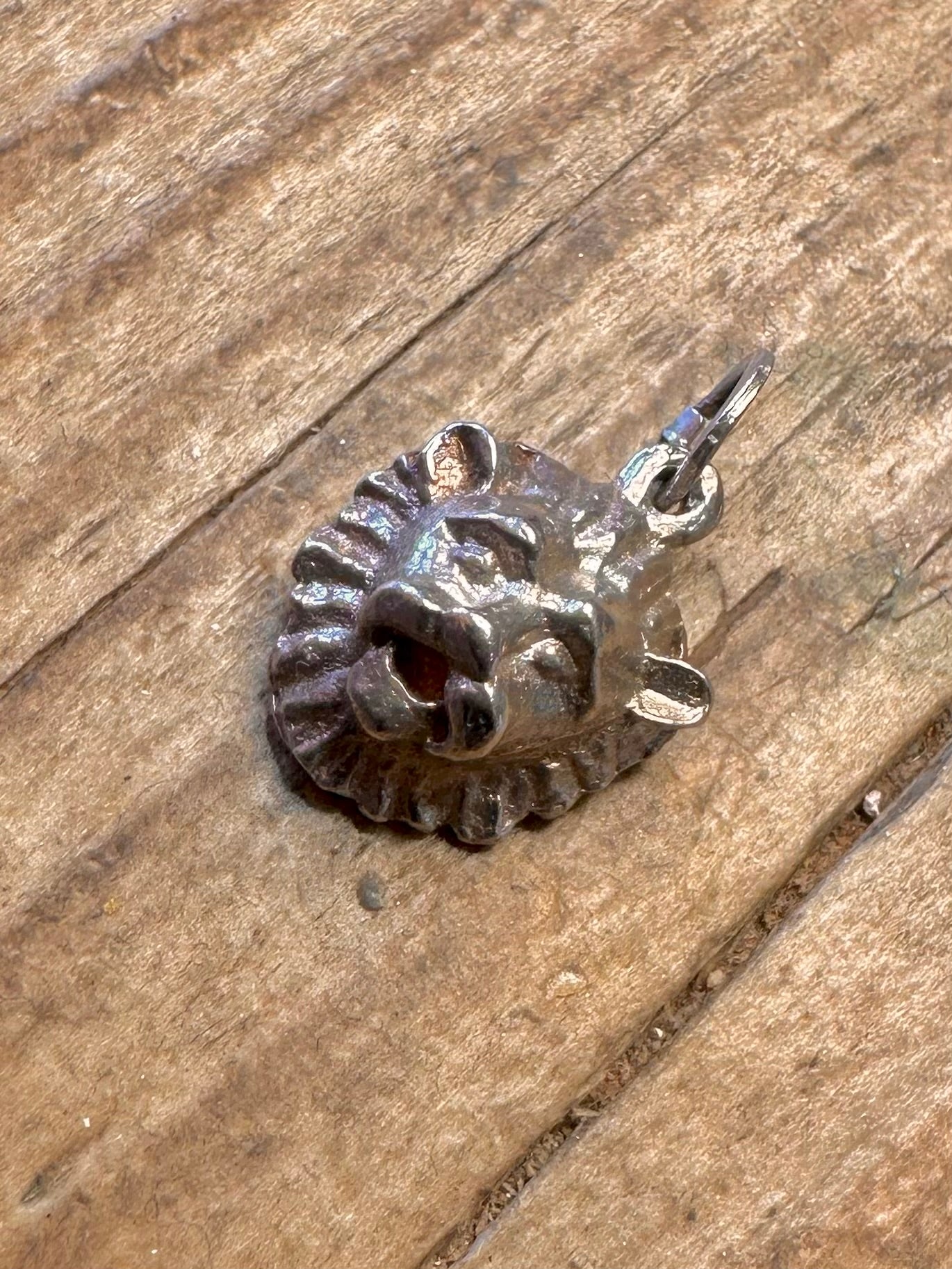 Löwenkopf 925 Sterling Silber Anhänger