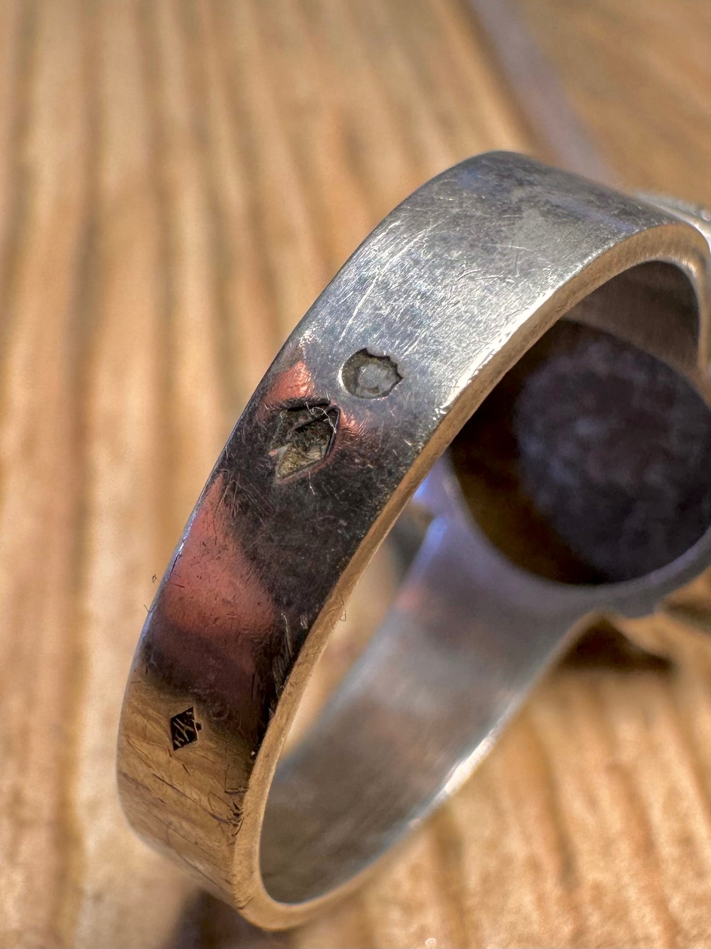 1918 Frankreich 50 Centimes 925er Sterlingsilber Ring Größe Y