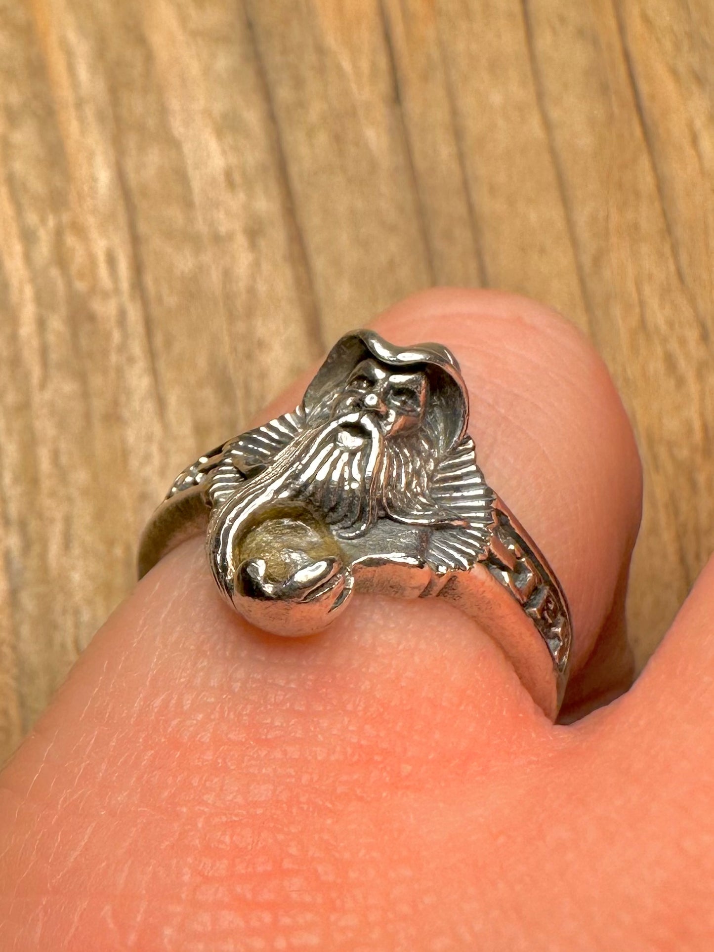 Vintage Wizard 925 Sterling Silver Size L Ring