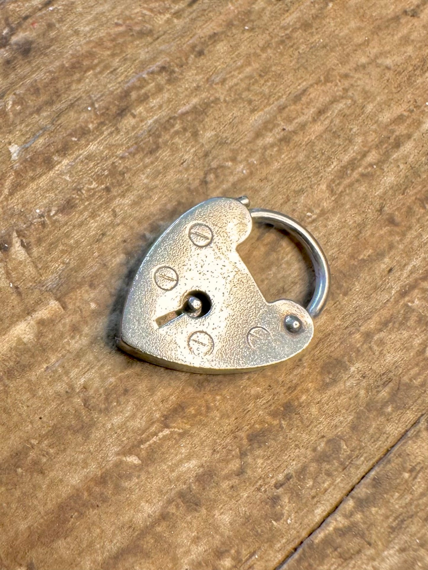 Heart Padlock 1968 925 Sterling Silver Pendant