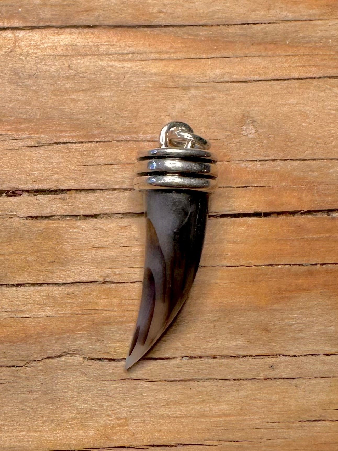 Modern Abalone Claw 925 Sterling Silver Pendant