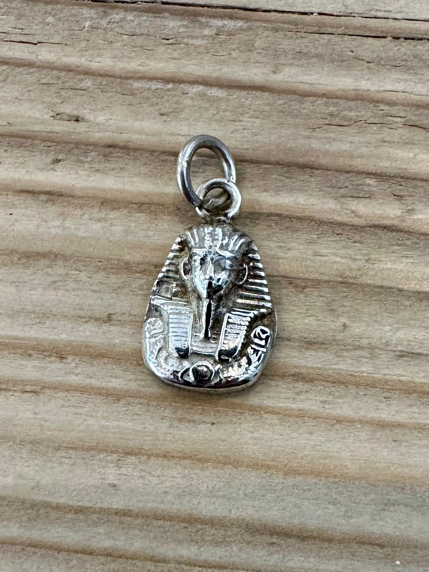 Vintage Pharaoh Head 925 Silver Pendant