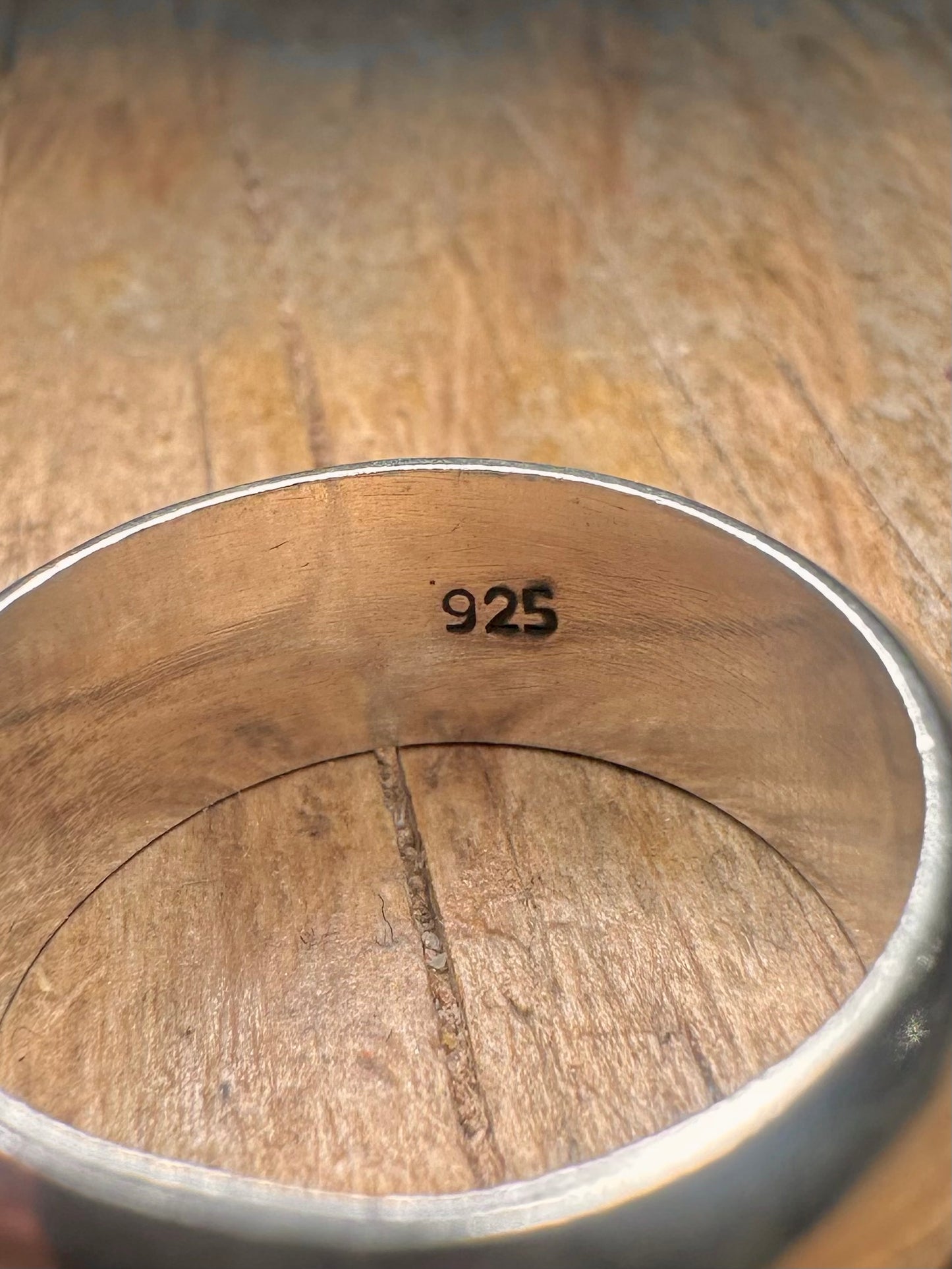 Vintage Chunky Band 925 Sterling Silver Size V Ring