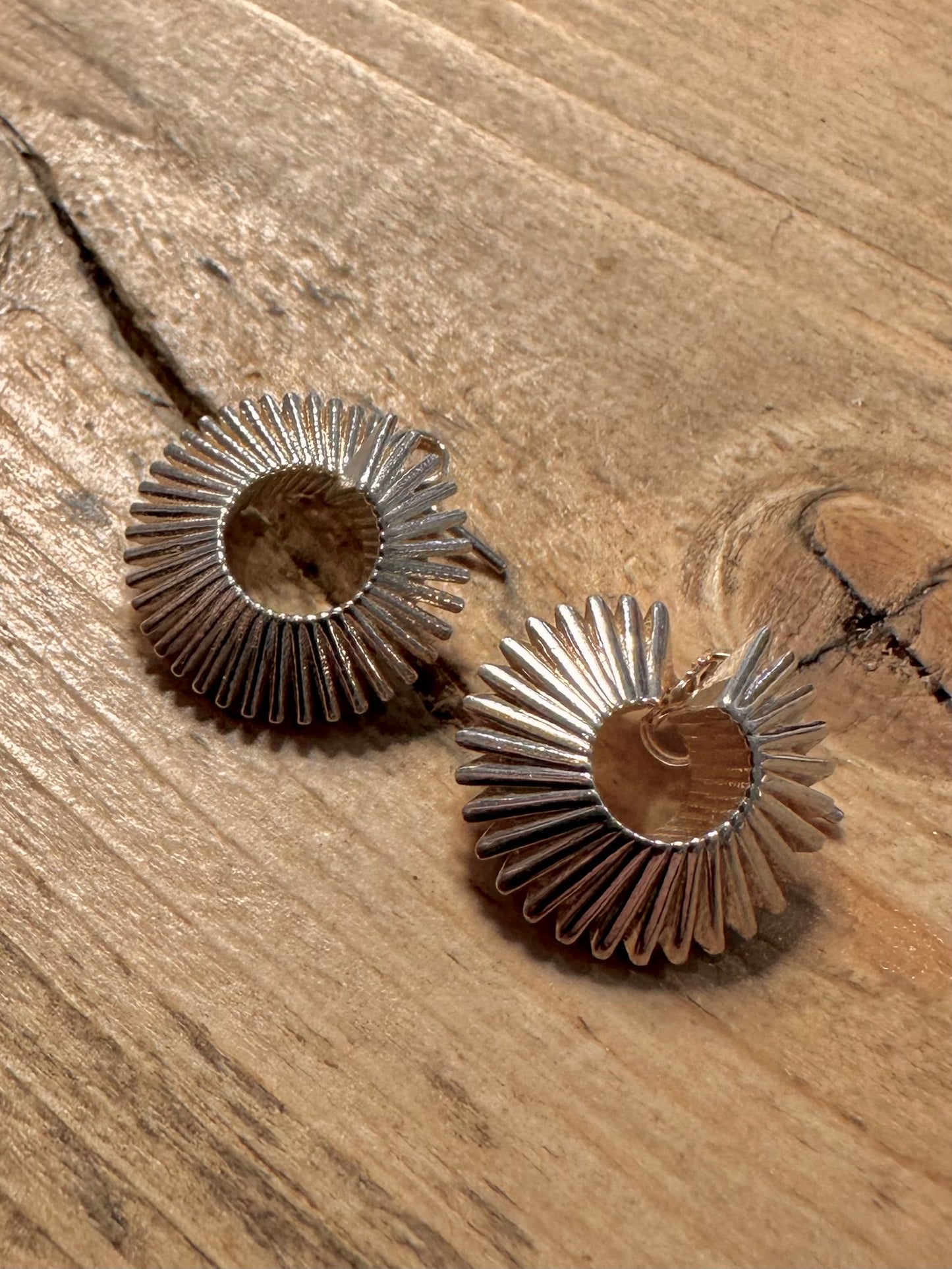 Abstract Swirl 925 Silver Earrings