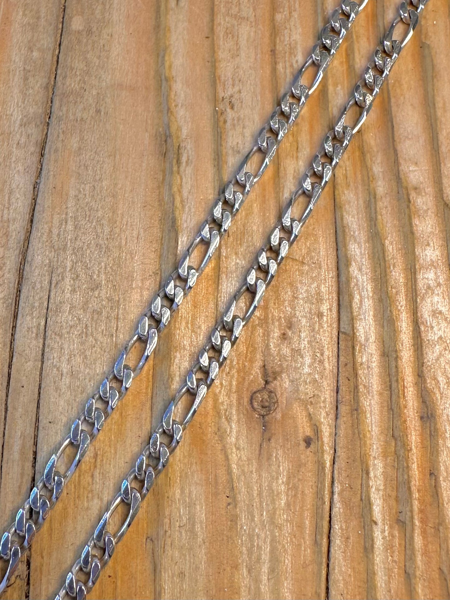 Figaro Chain Italy 925 Sterling Silver 16 inch Necklace