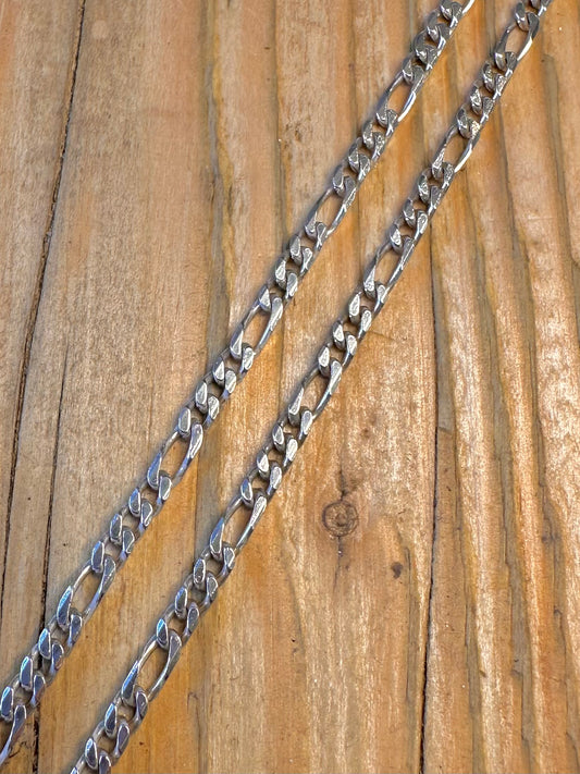 Figaro Chain Italy 925 Sterling Silver 16 inch Necklace