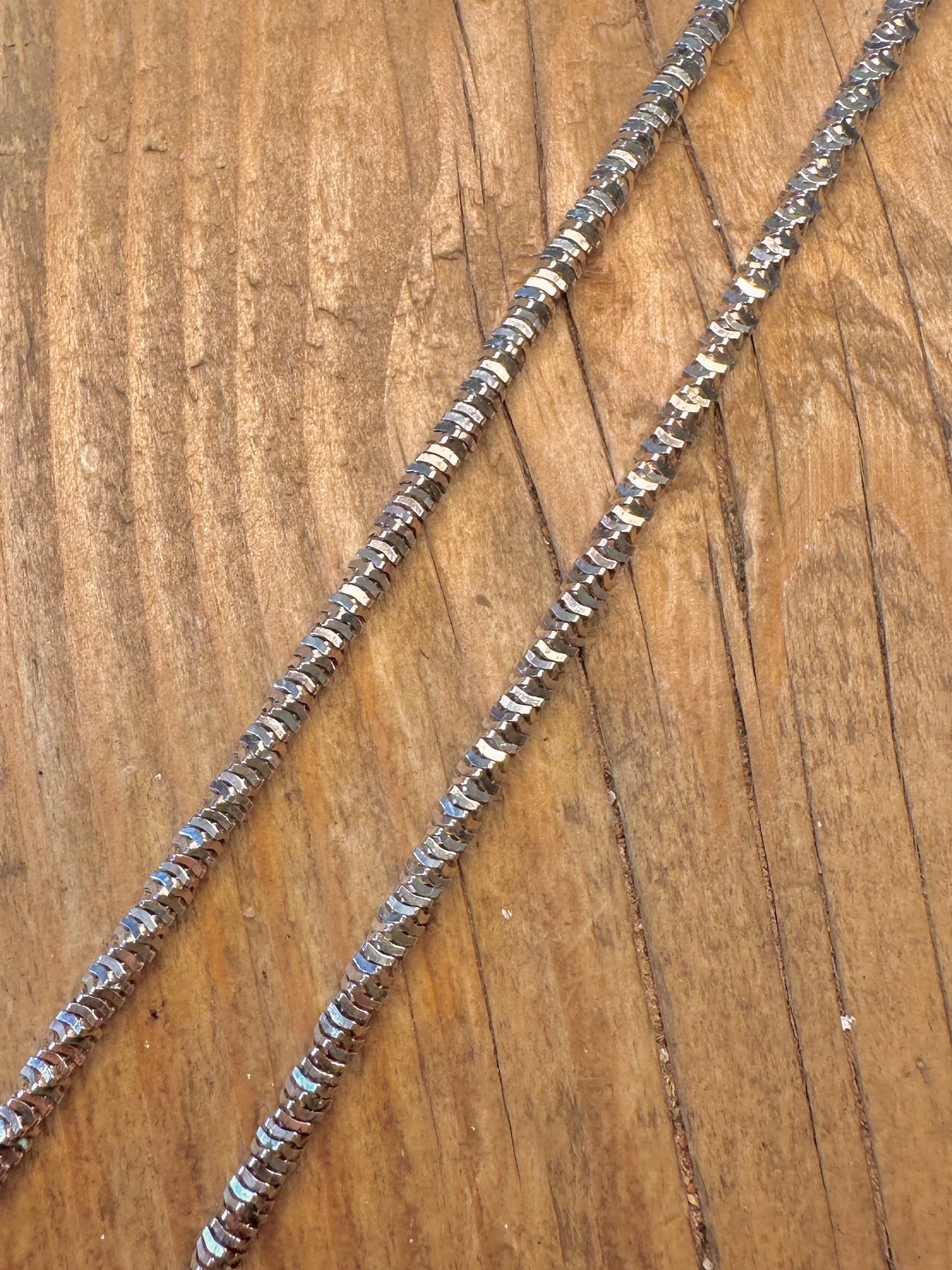 Diamond Cut Sparkle Chain 925 Sterling Silver 17.8 inch Necklace