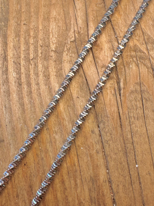 Diamond Cut Sparkle Chain 925 Sterling Silver 17.8 inch Necklace