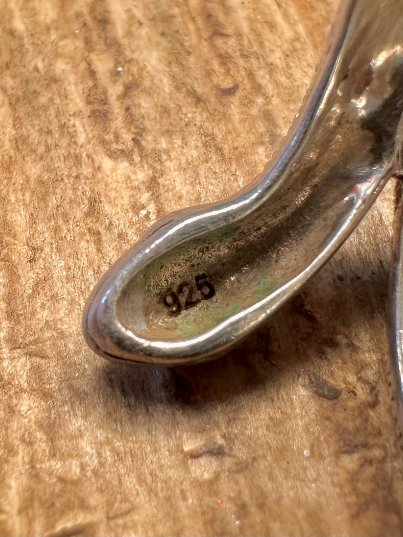 Schlangenförmiger Markasit 925er Sterlingsilber Ring Größe U