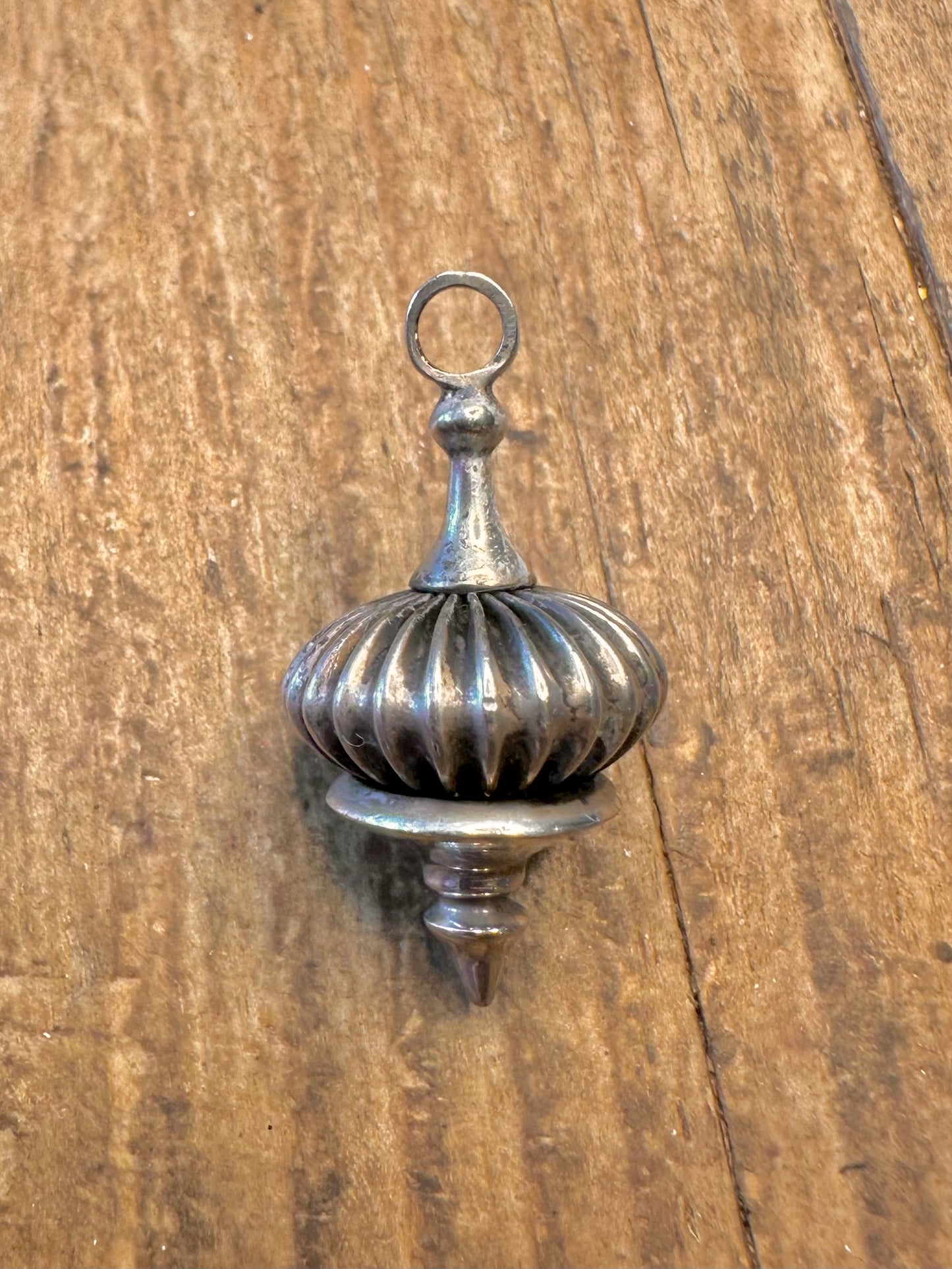 Caviar Spinning Top 925 Sterling Silver Pendant
