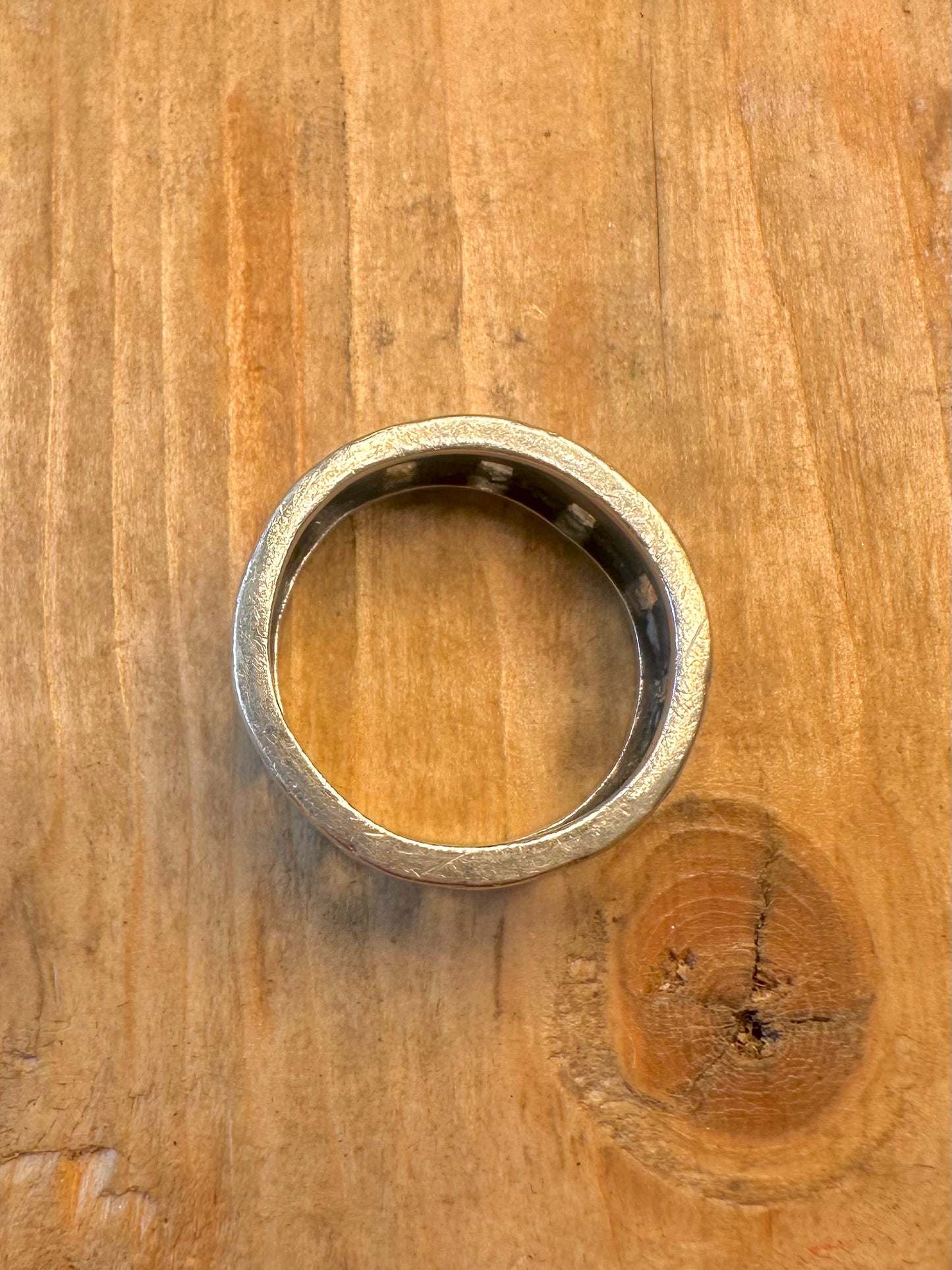 Chain Link Style Band 925 Sterling Silver Size S1/2 Ring