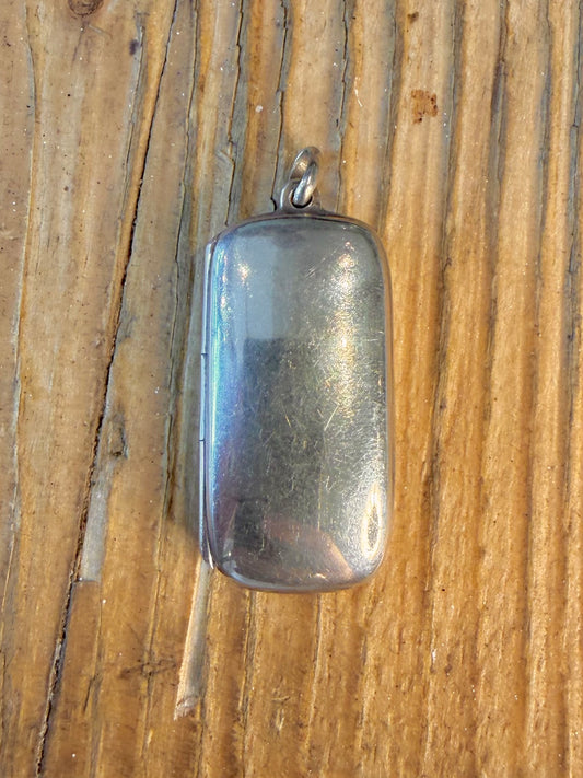 Rectangle Locket 925 Sterling Silver Pendant