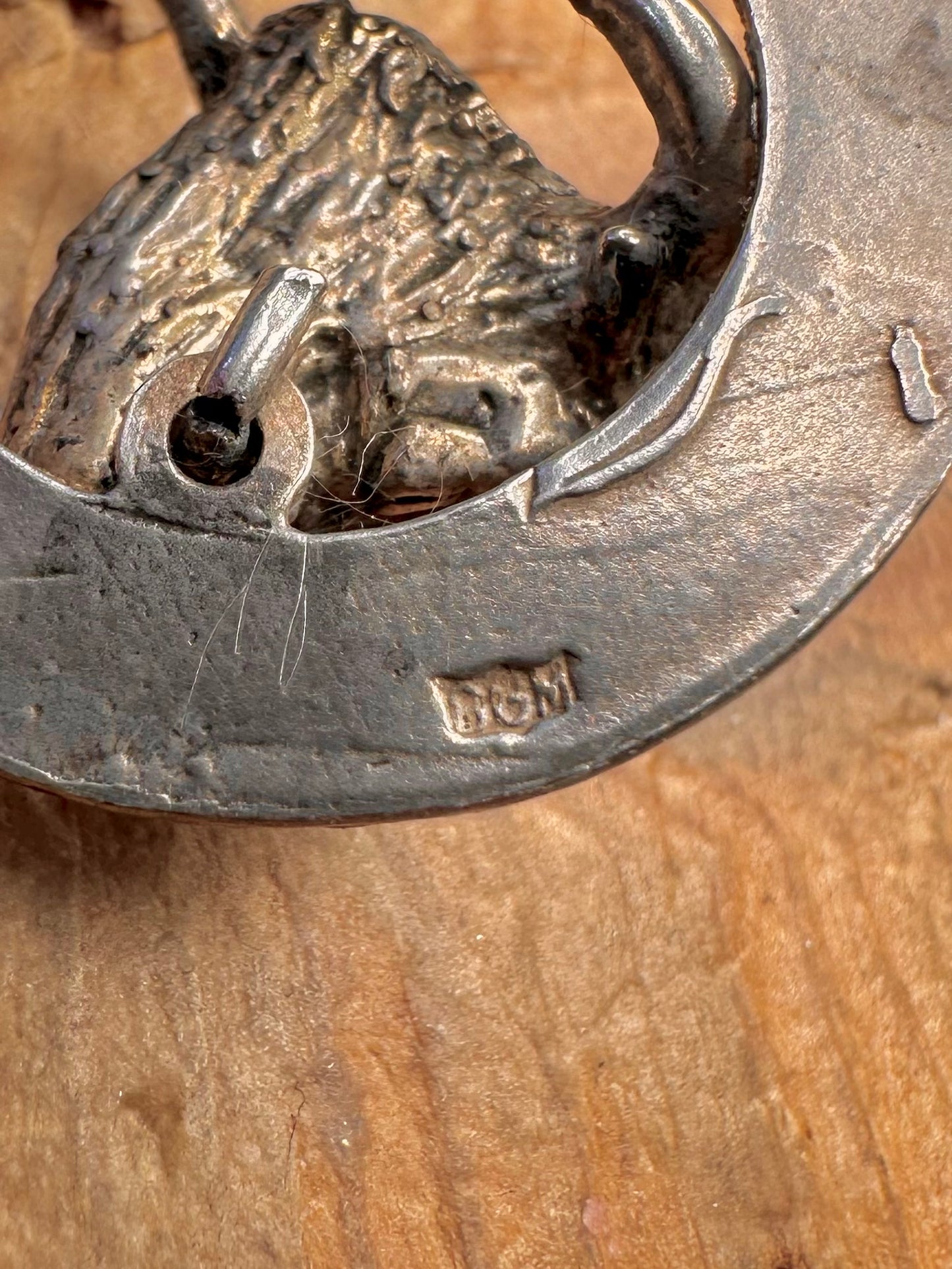 Textured Detailed Taurus Bull 925 Sterling Pendant