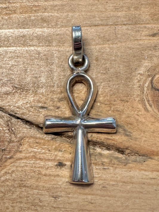 Modern 2001 Ankh 925 Silver Hallmarked Pendant