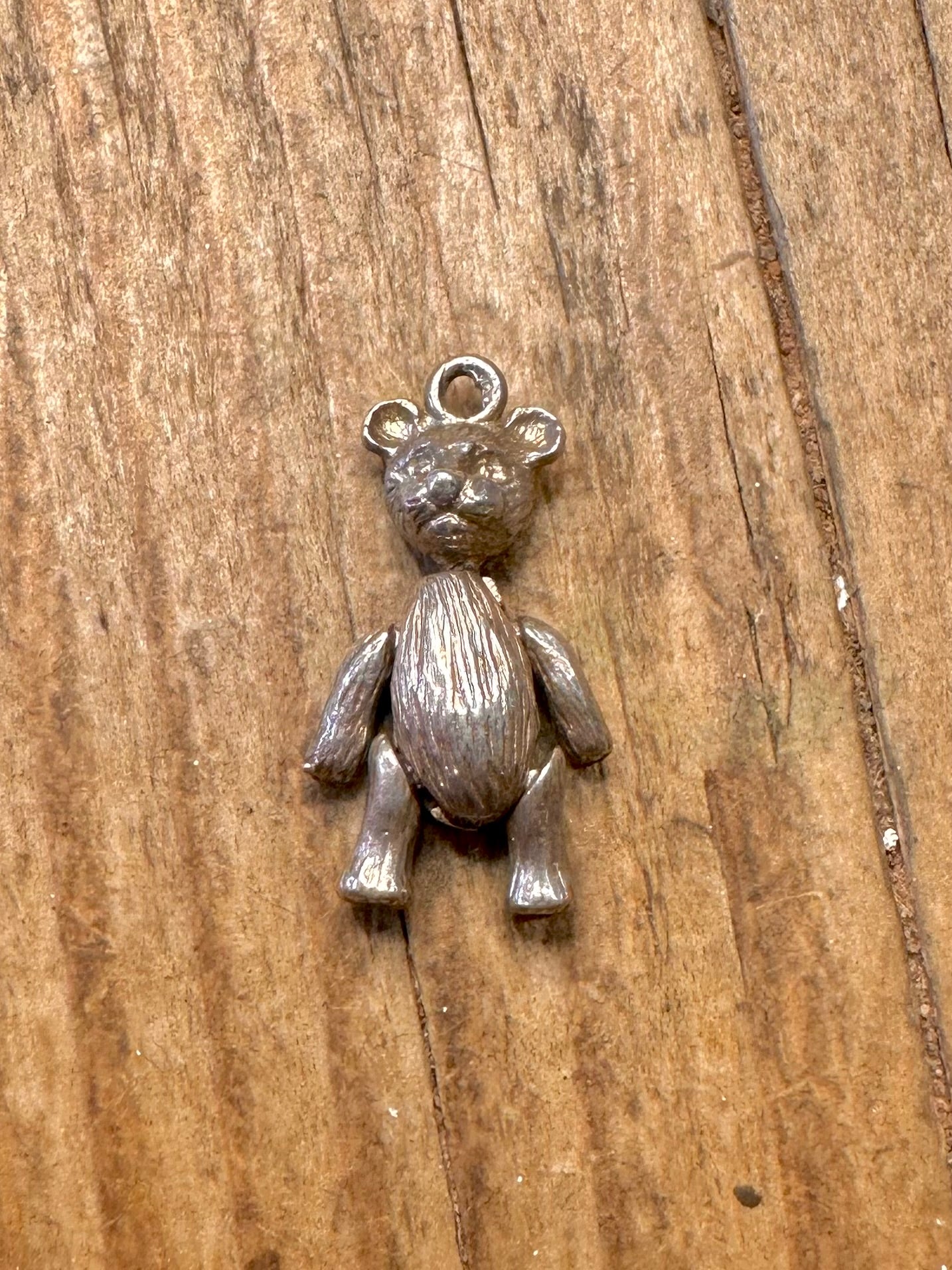 Teddy Articulated 925 Sterling Silver Charm Pendant