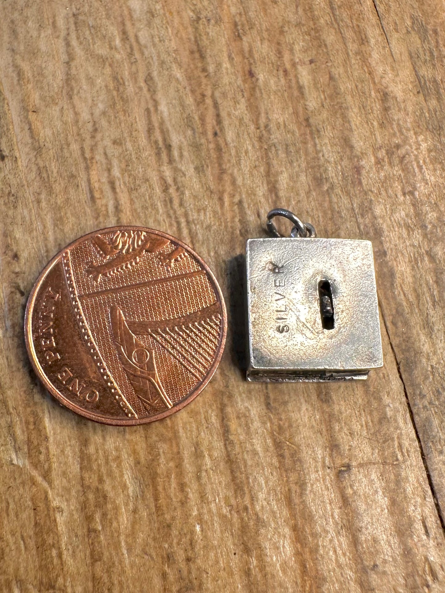 Mechanical Can Can Dancers 925 Sterling Silver Charm Pendant