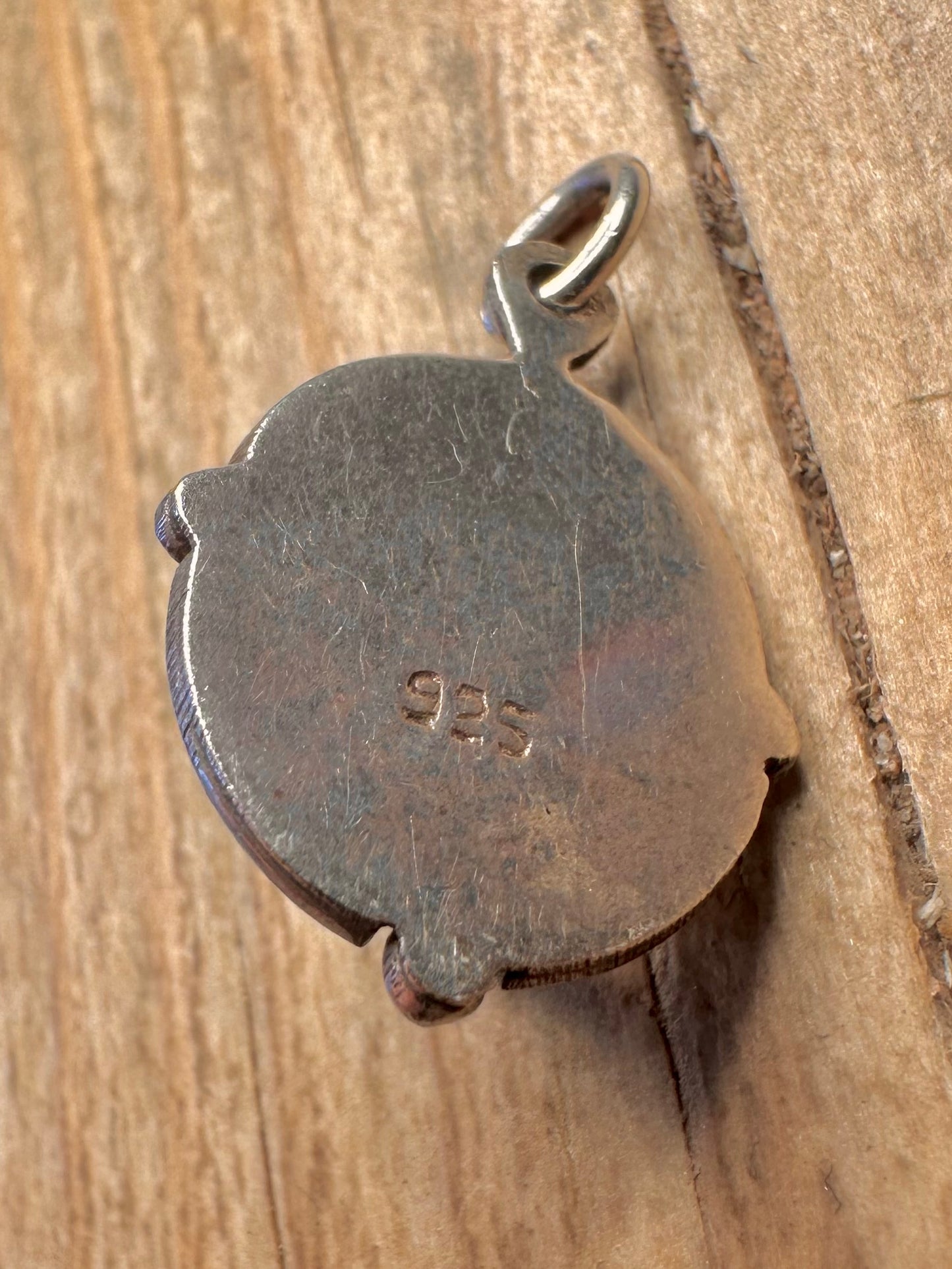 Vintage Moonstone Oval 925 Sterling Silver Pendant