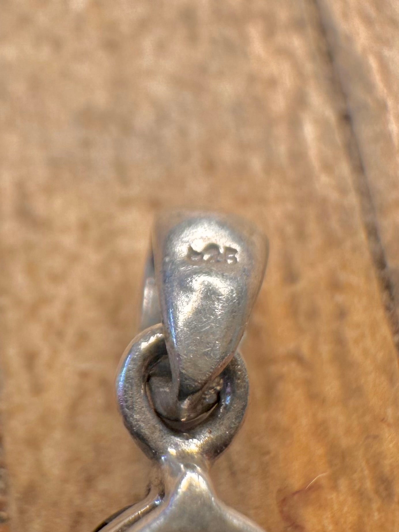 Vintage Garnet and Citrine 925 Sterling Silver Pendant