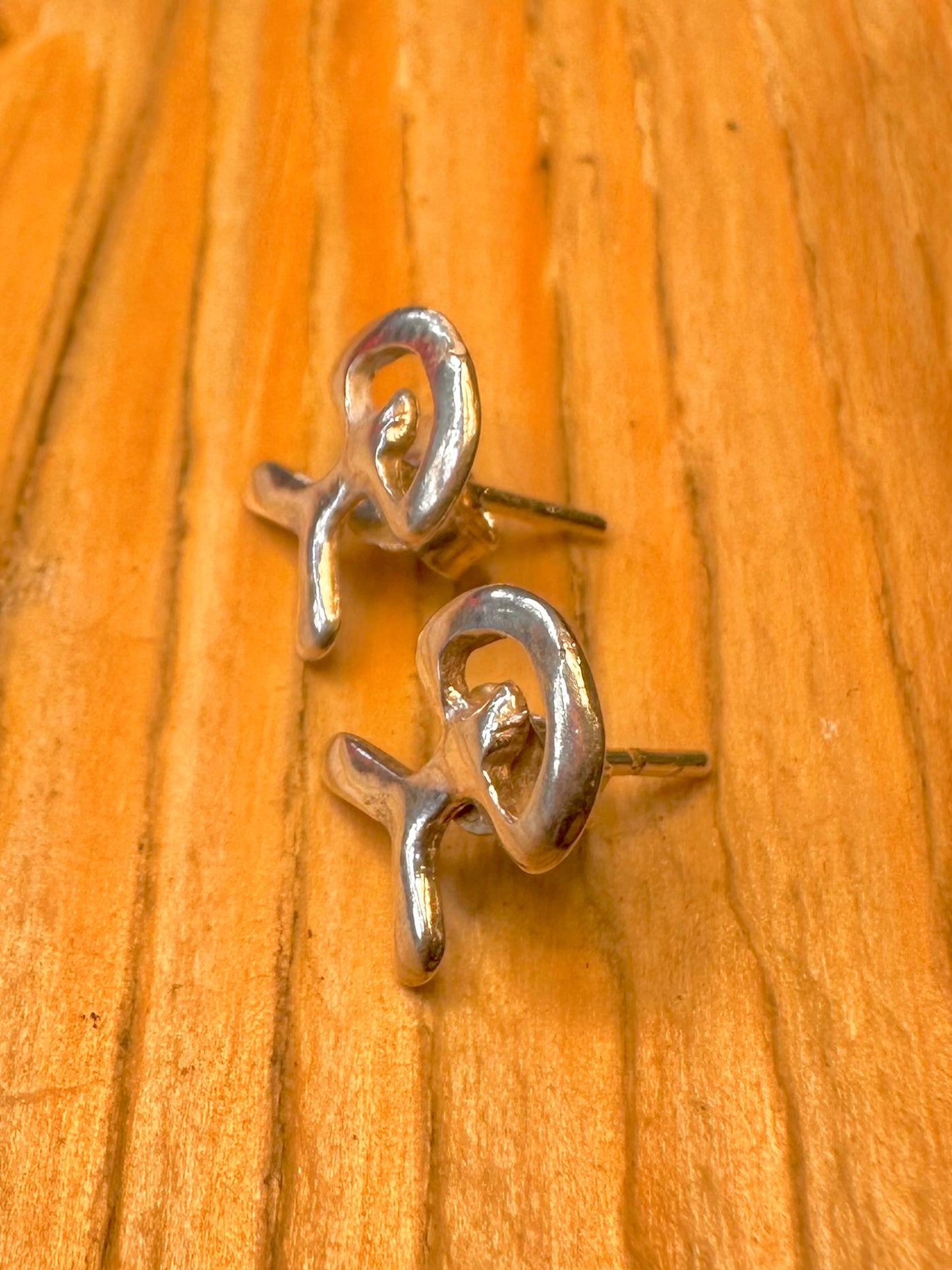 Vintage Indalo 925 Sterling Silver Stud Earrings