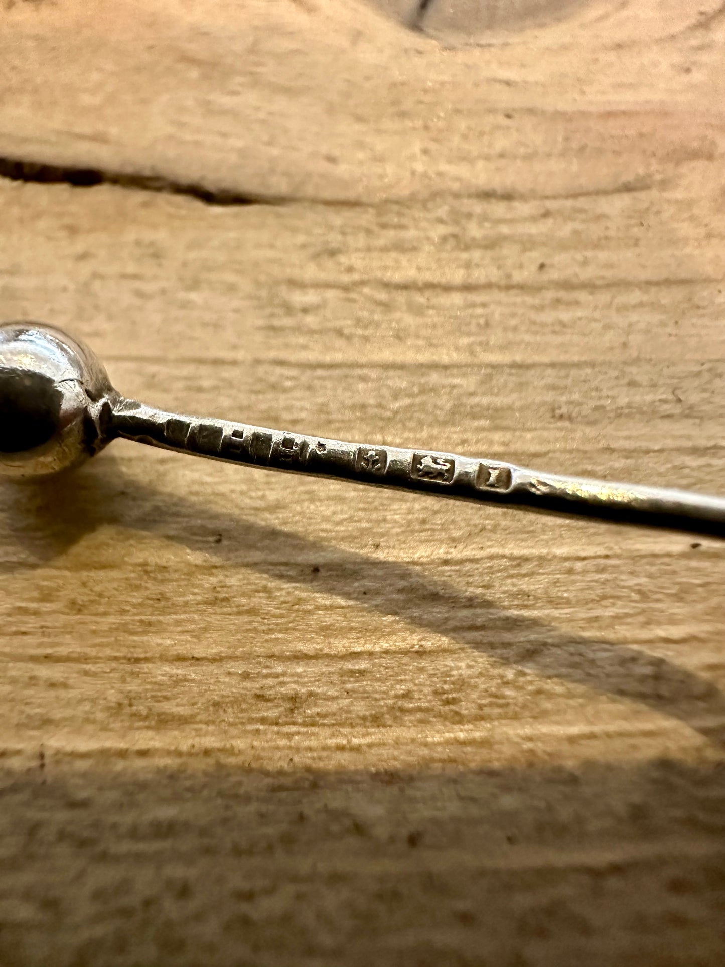 Vintage 1958 Mustard Spoon 925 Silver Collectable