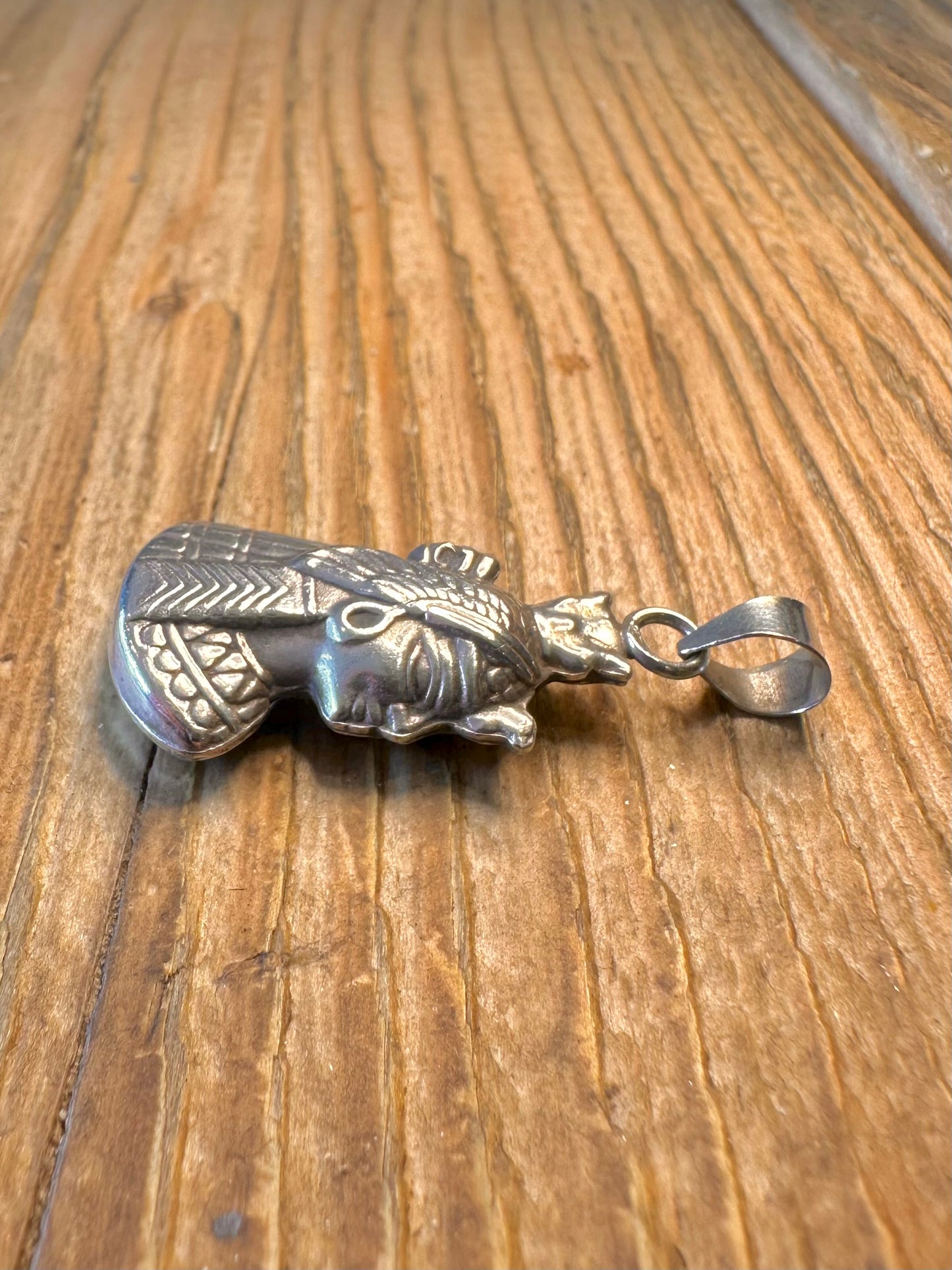 Egyptian Queen Double Sided 925 Sterling Silver Pendant