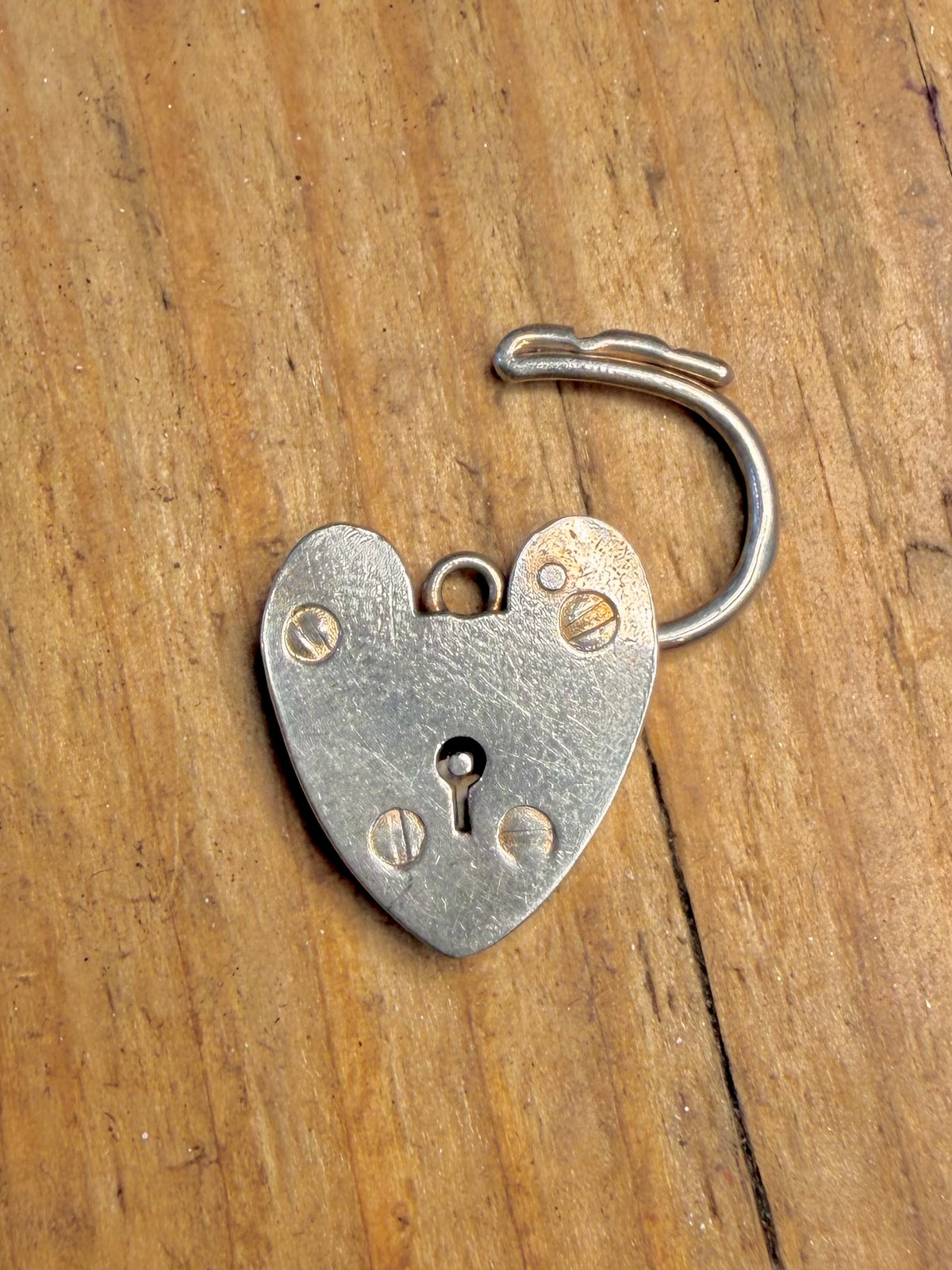 Heart Padlock Maker J.S&S 925 Sterling Silver Pendant