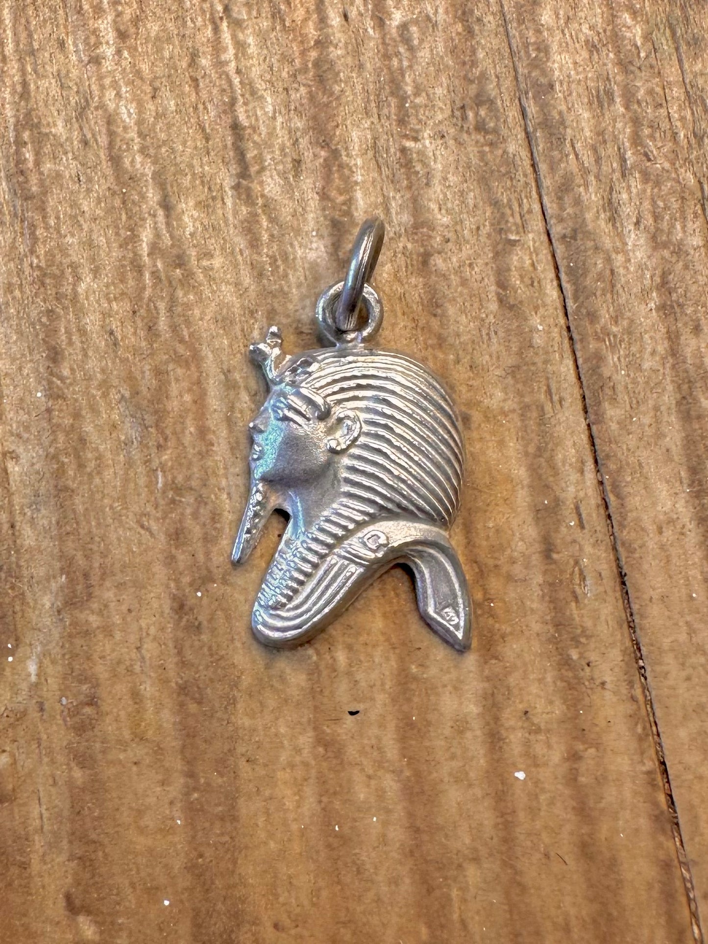 Ägyptischer Pharaonenkopf 925er Sterling Silber Anhänger